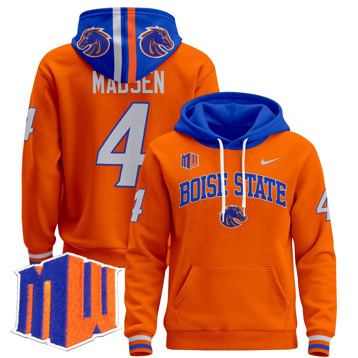 Boise State Broncos 2024 Pullover Hoodie V3