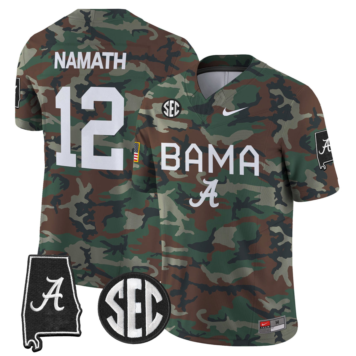 Alabama Crimson Tide 2024 Military Vapor Limited Jersey - All Stitched