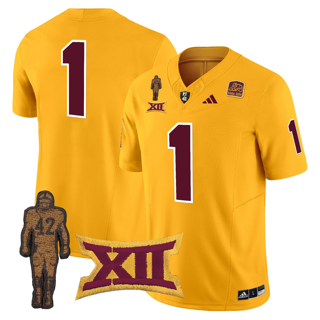 Men's Arizona State Sun Devils 2024 Pat Tillman Honoring Patch Vapor Limited Jersey - All Stitched