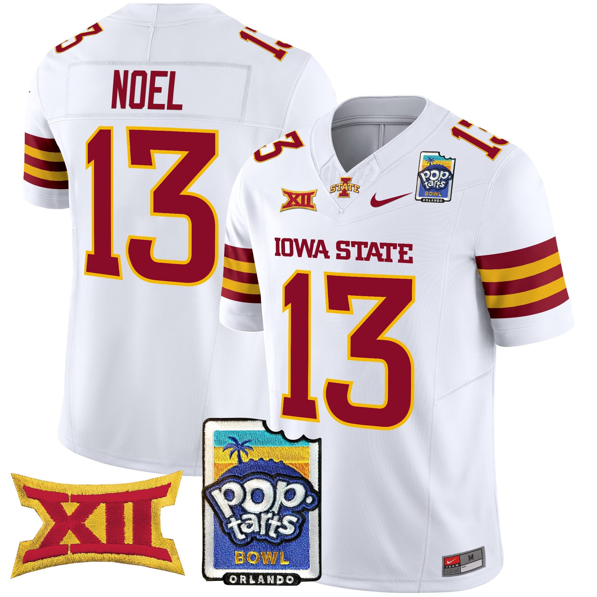 Men's Iowa State Cyclones 2025 PopTarts Bowl Patch Vapor Limited Jersey - All Stitched