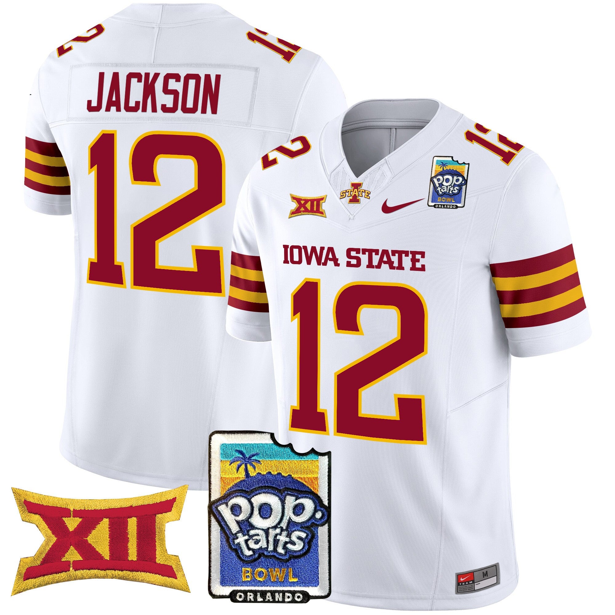 Men's Iowa State Cyclones 2025 PopTarts Bowl Patch Vapor Limited Jersey - All Stitched