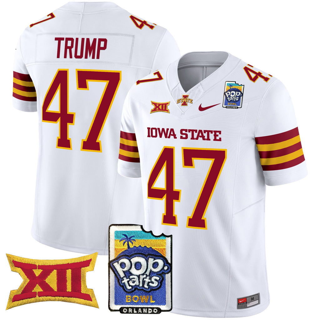 Men's Iowa State Cyclones 2025 PopTarts Bowl Patch Vapor Limited Jersey - All Stitched