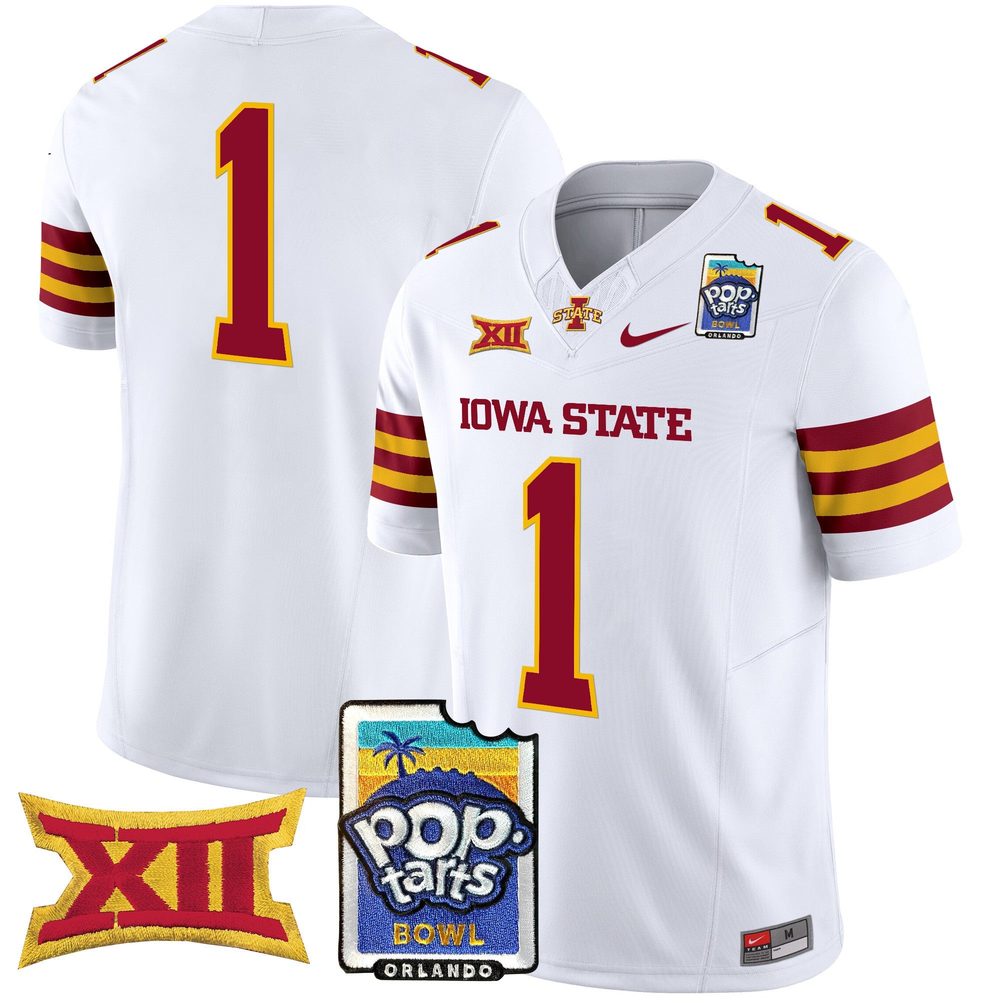 Men's Iowa State Cyclones 2025 PopTarts Bowl Patch Vapor Limited Jersey - All Stitched