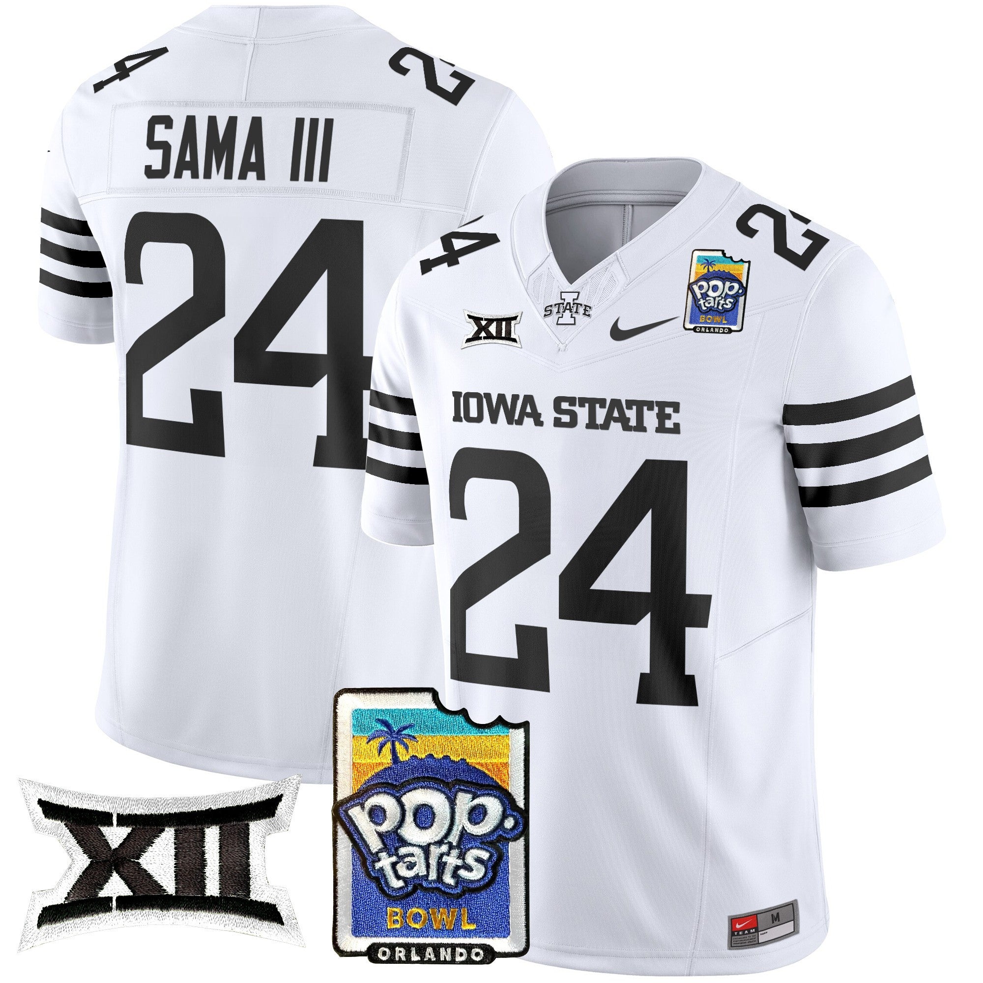 Men's Iowa State Cyclones 2025 PopTarts Bowl Patch Vapor Limited Jersey - All Stitched