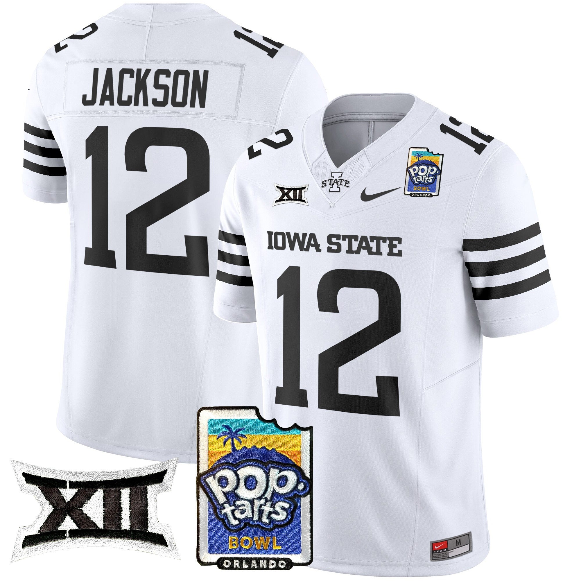 Men's Iowa State Cyclones 2025 PopTarts Bowl Patch Vapor Limited Jersey - All Stitched