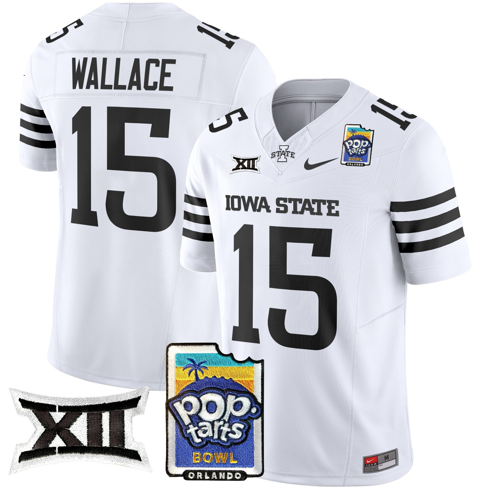 Men's Iowa State Cyclones 2025 PopTarts Bowl Patch Vapor Limited Jersey - All Stitched