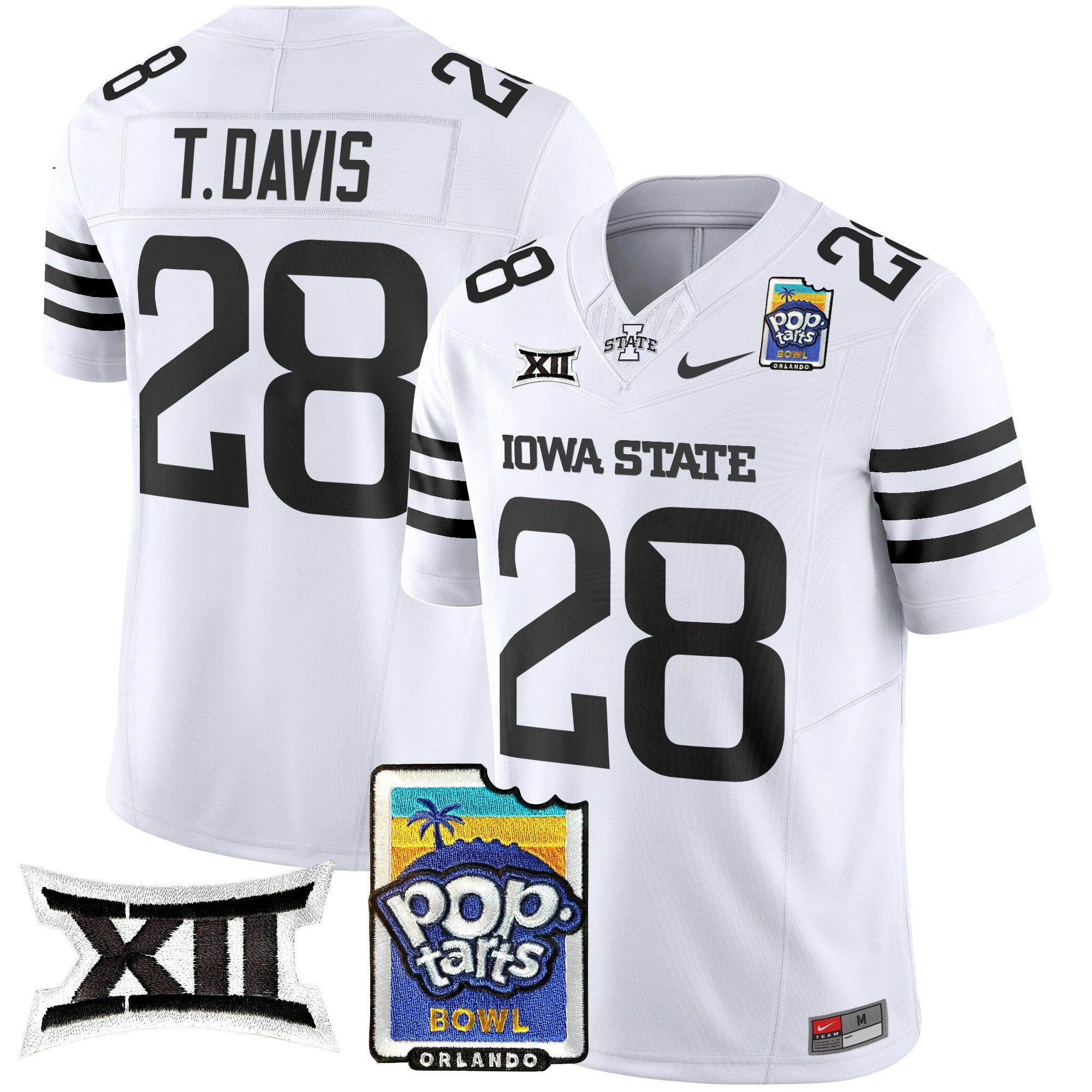 Men's Iowa State Cyclones 2025 PopTarts Bowl Patch Vapor Limited Jersey - All Stitched