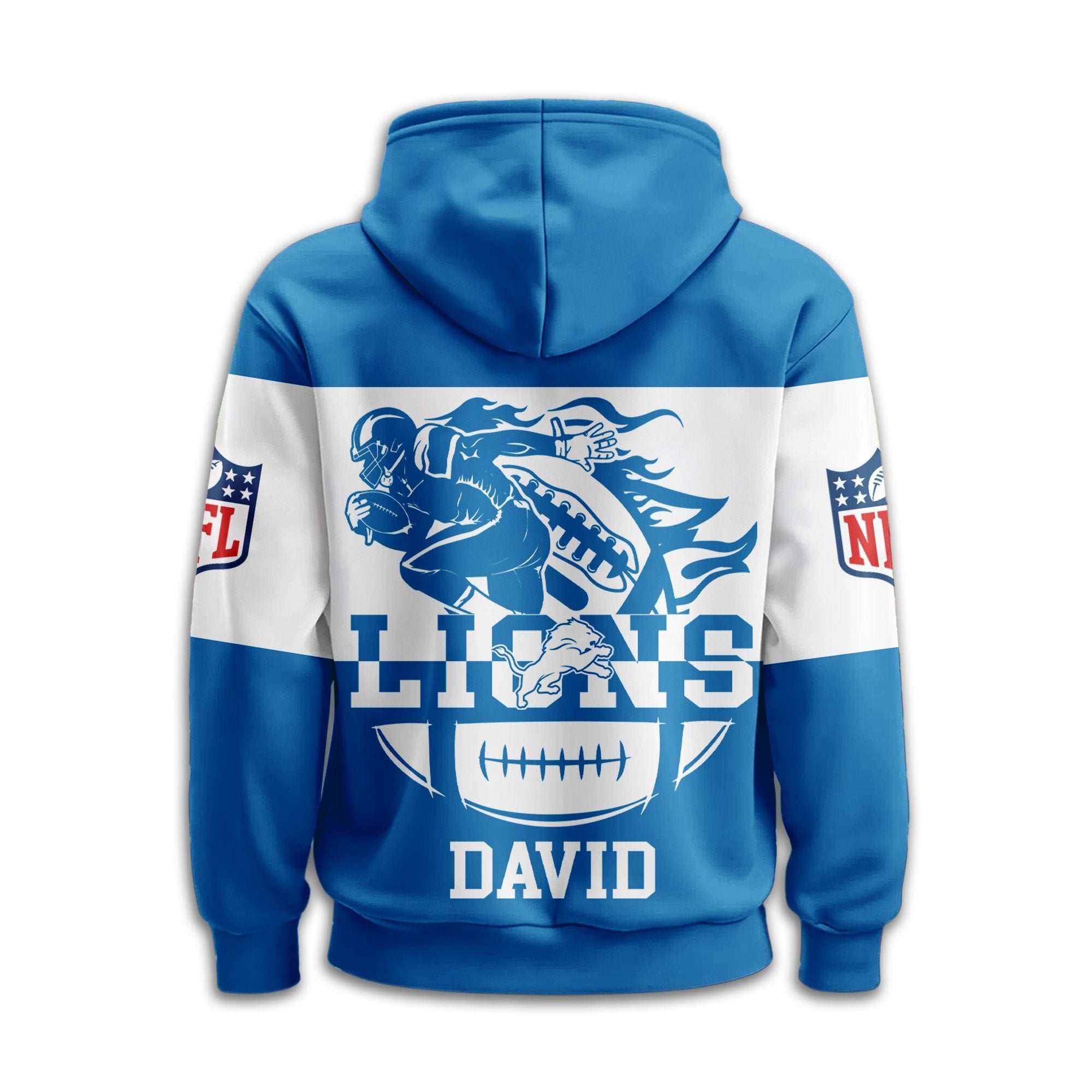 DET | Premium Touchdown Spirit Personalized Hoodie TD