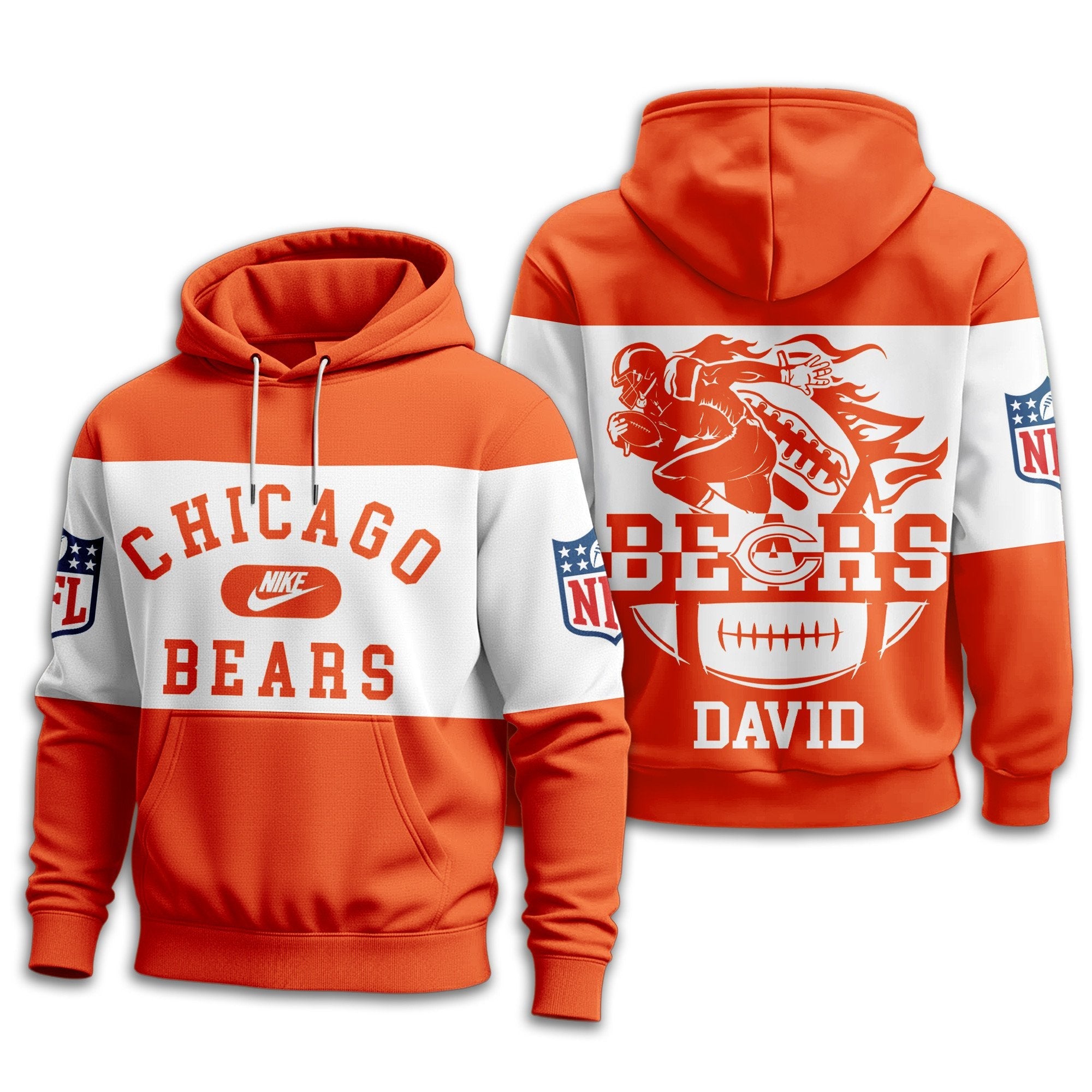 CHI | Premium Touchdown Spirit Personalized Hoodie TD