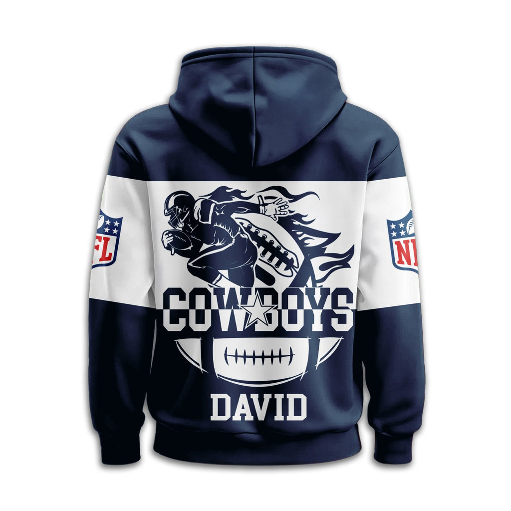 DAL | Premium Touchdown Spirit Personalized Hoodie TD