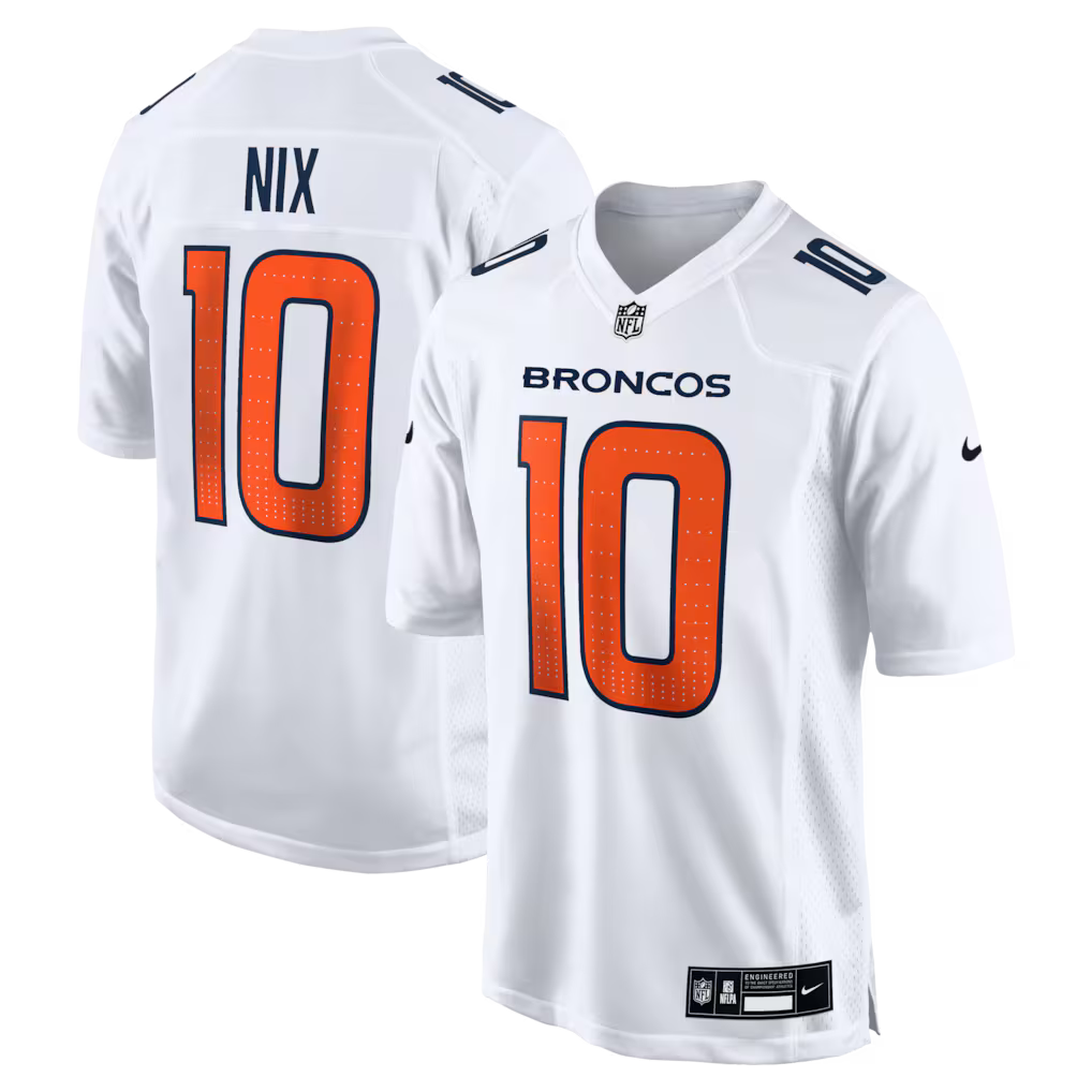 Bo Nix Denver Broncos Tundra Jersey - White