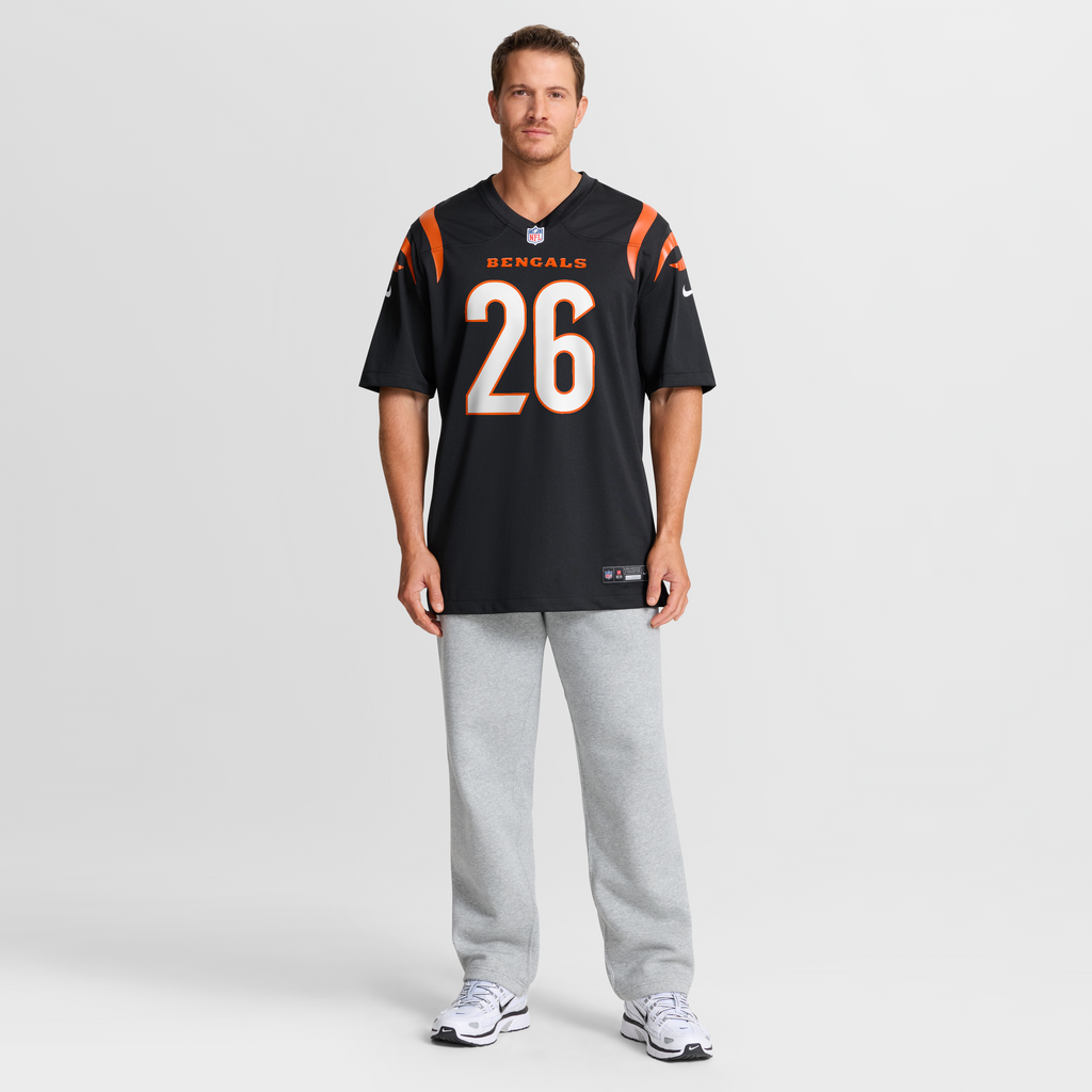 Men's Cincinnati Bengals Jasir Taylor Nike Black Team Game Jersey