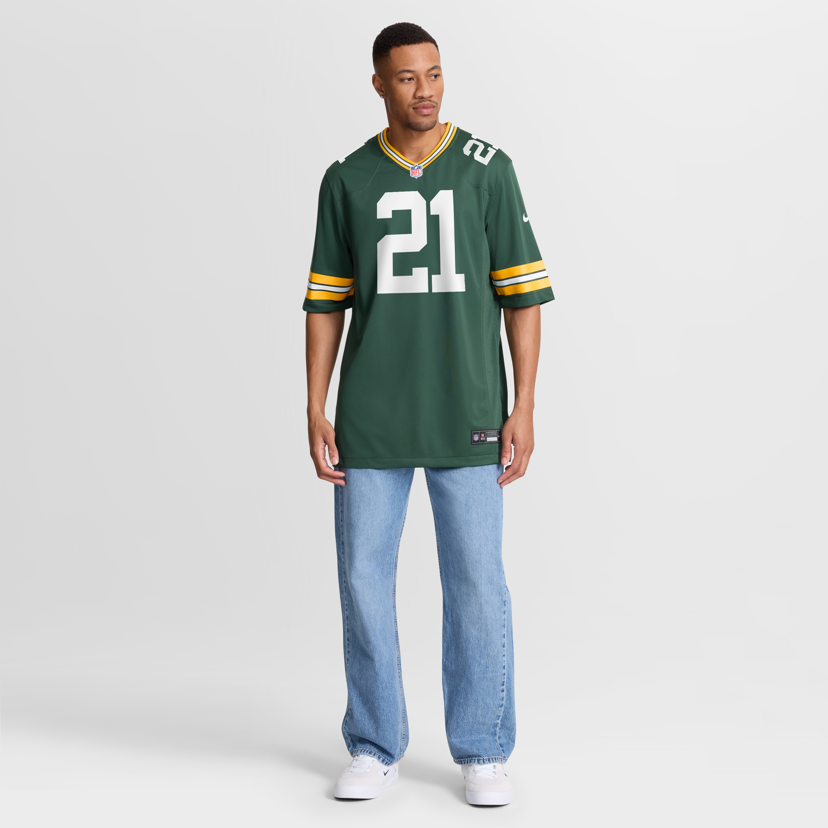 Men's Green Bay Packers Benjamin St Juste Nike Green Team Game Jersey
