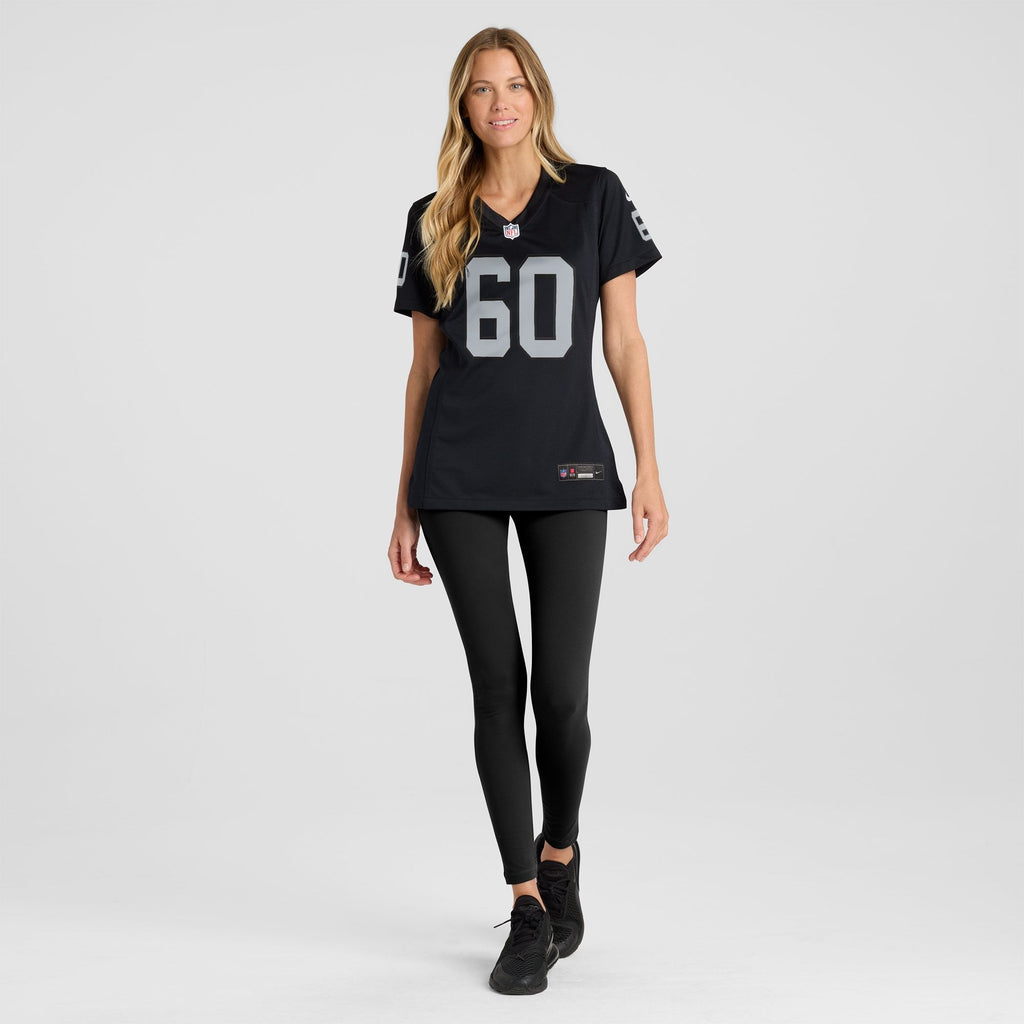 Women's Las Vegas Raiders Charles Grant Nike Black Team Game Jersey