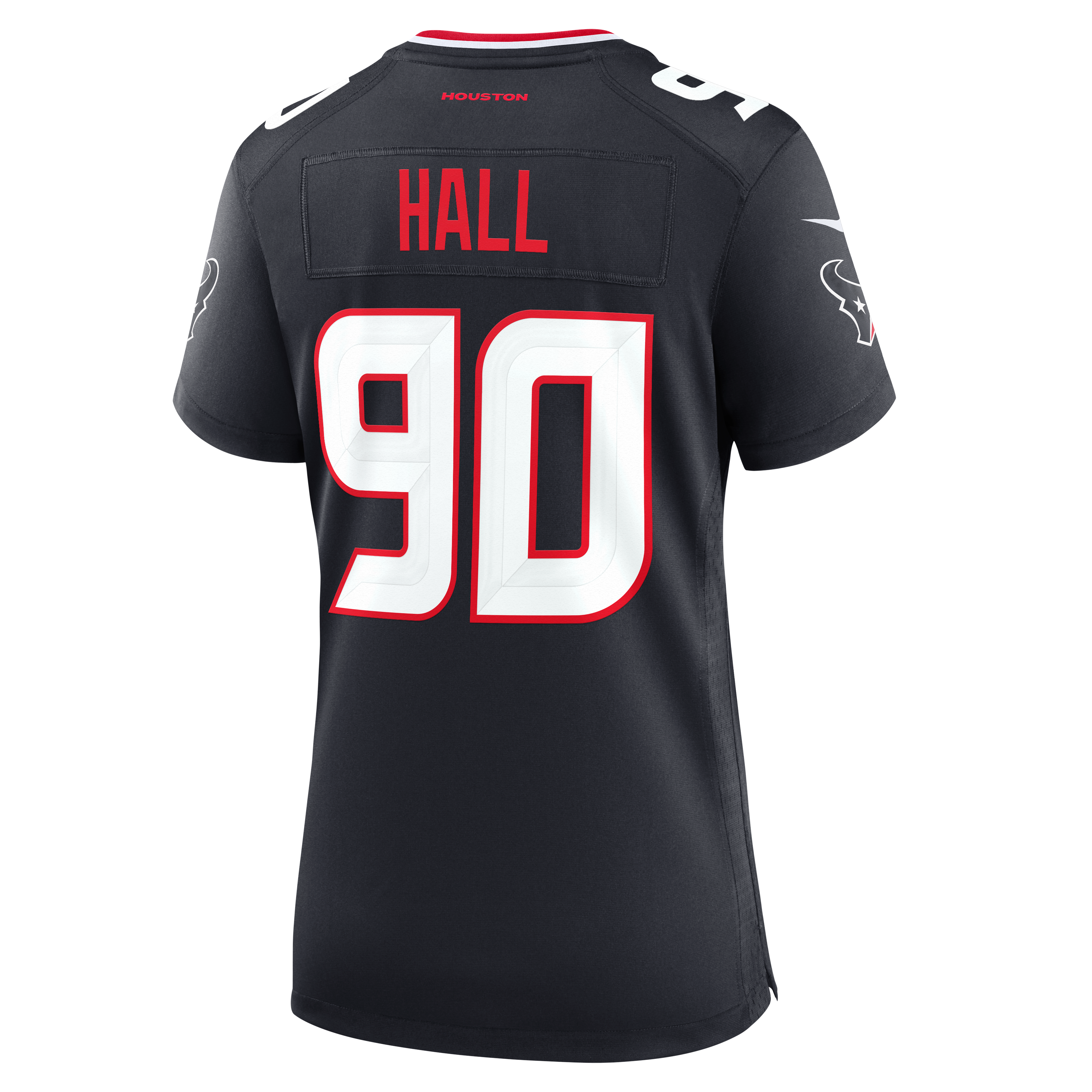Women's Houston Texans Logan Hall Nike Navy Team Game Jersey