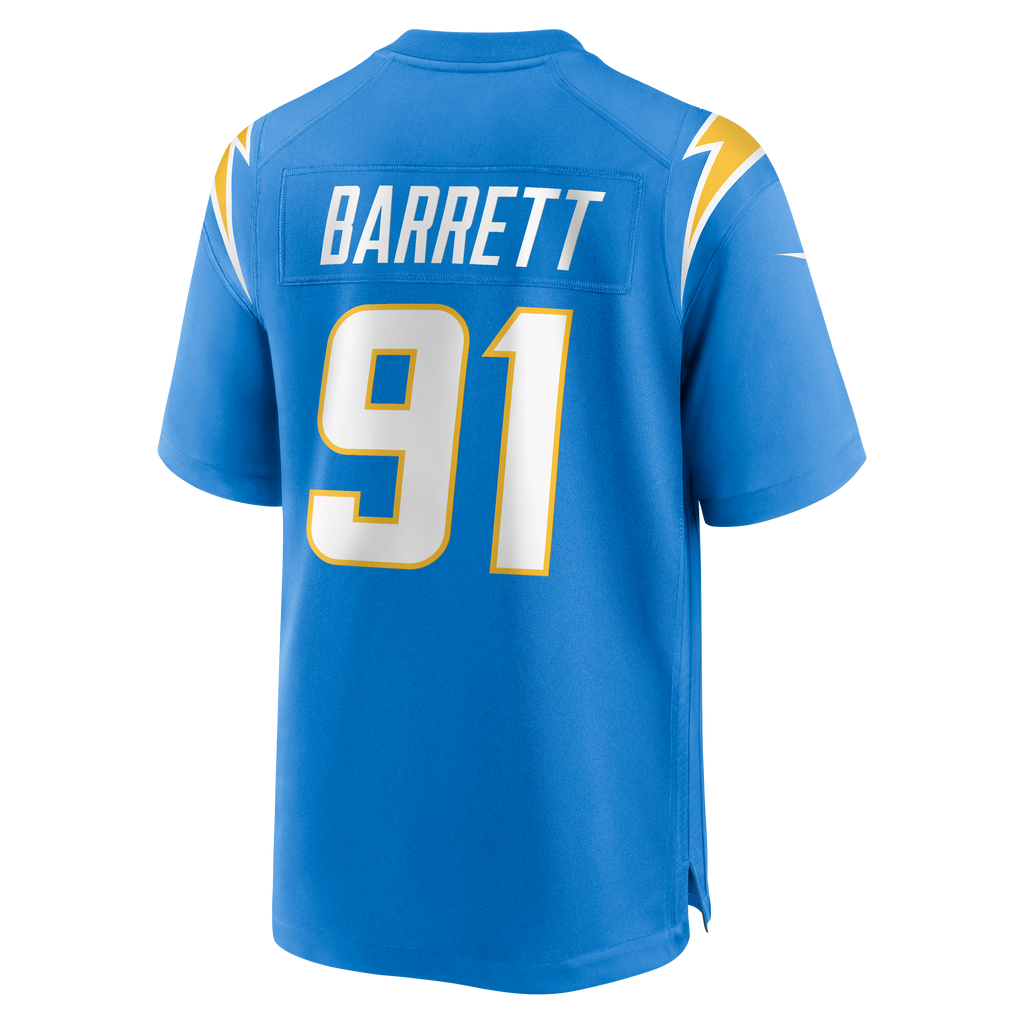 Men's Los Angeles Chargers Nick Barrett Nike Powder Blue Team Game Jersey