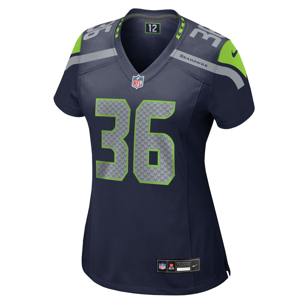Women's Seattle Seahawks George Holani Nike College Navy Team Game Jersey