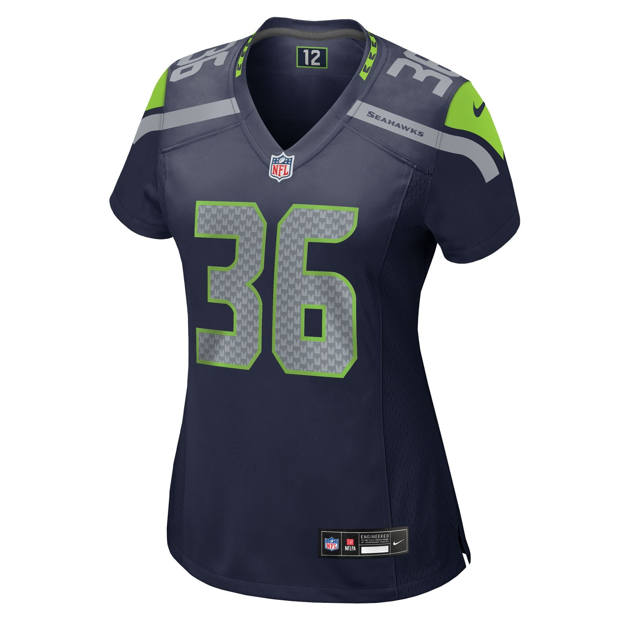 Women's Seattle Seahawks George Holani Nike College Navy Team Game Jersey