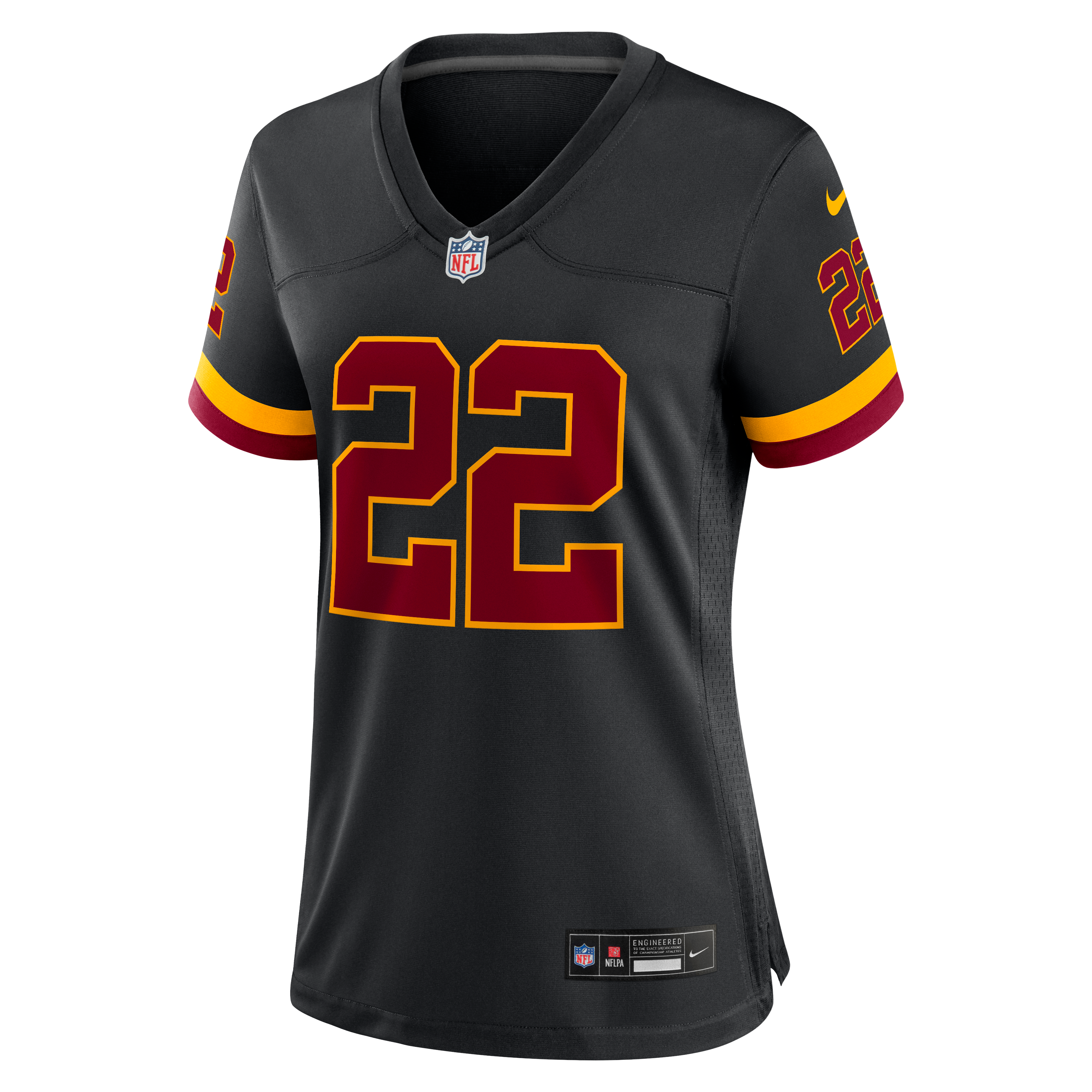 Women's Washington Commanders Jacory Croskey Merritt Nike Black Hail Raiser Alternate Game Jersey