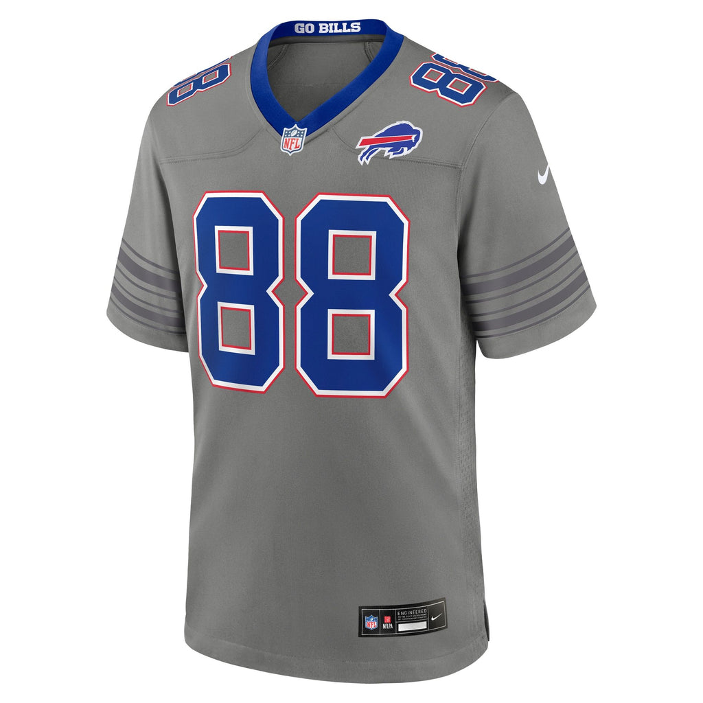 Men's Buffalo Bills Dawson Knox Nike Gray Nickel City Game Jersey