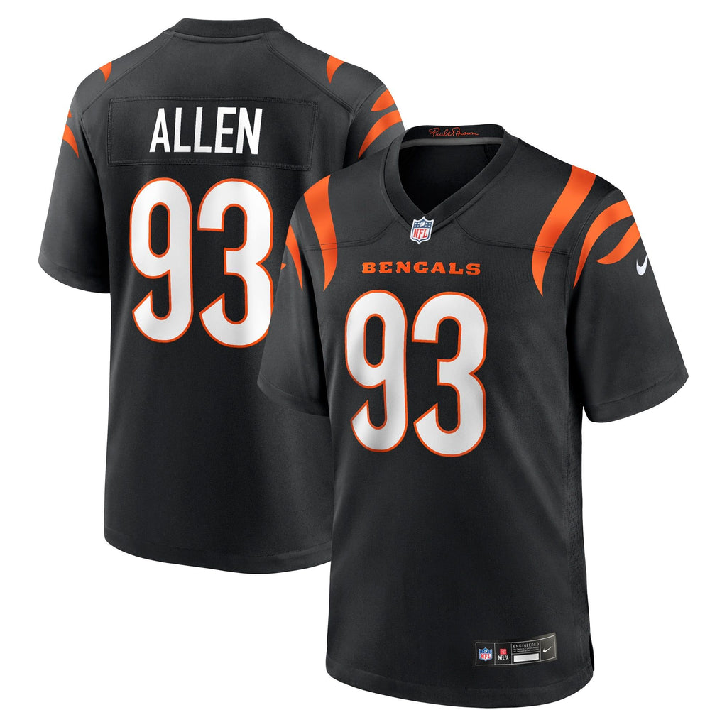Men's Cincinnati Bengals Jonathan Allen Nike Black Team Game Jersey