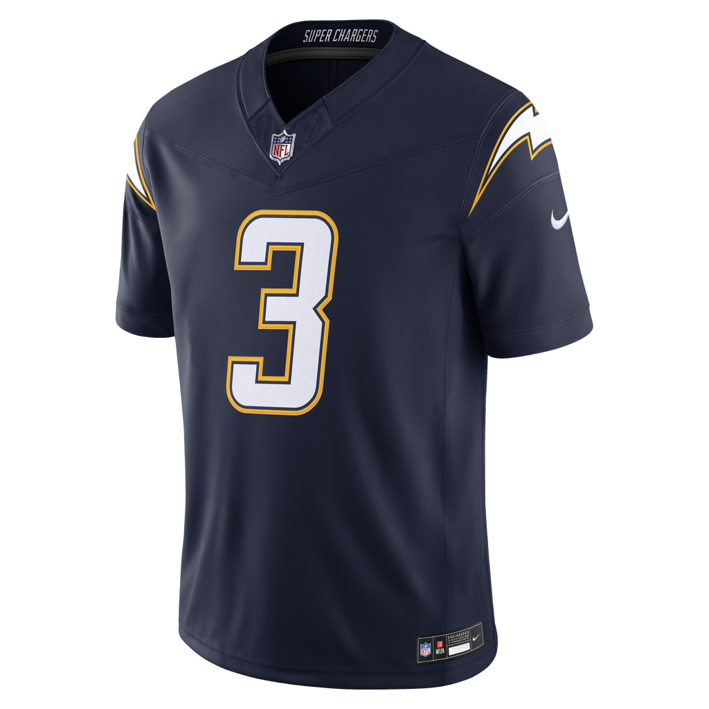Men's Los Angeles Chargers Derwin James Jr Nike Navy Alternate Super Chargers Vapor Fuse Stitched Limited Jersey
