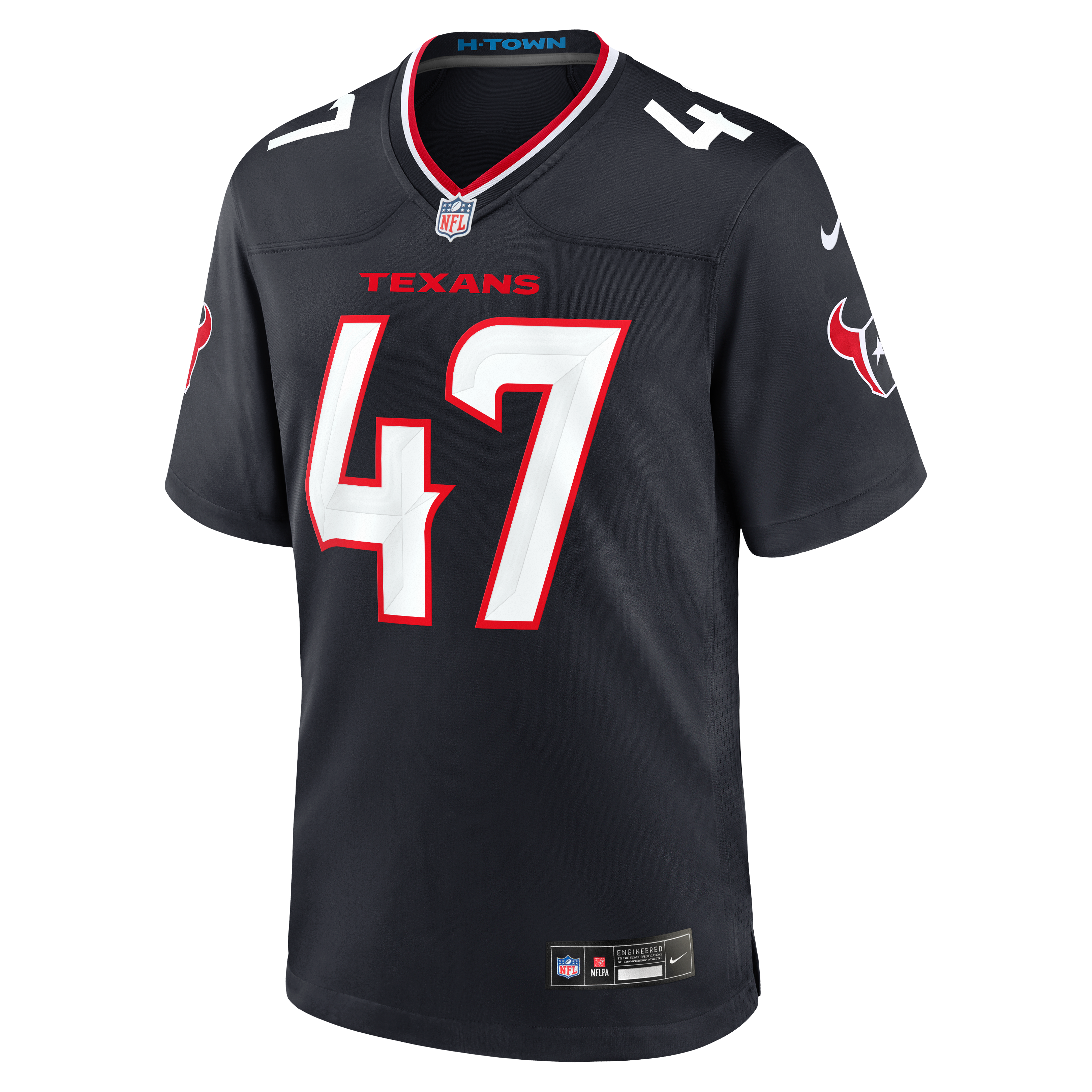 Men's Houston Texans Louis Hansen Nike Navy Team Game Jersey