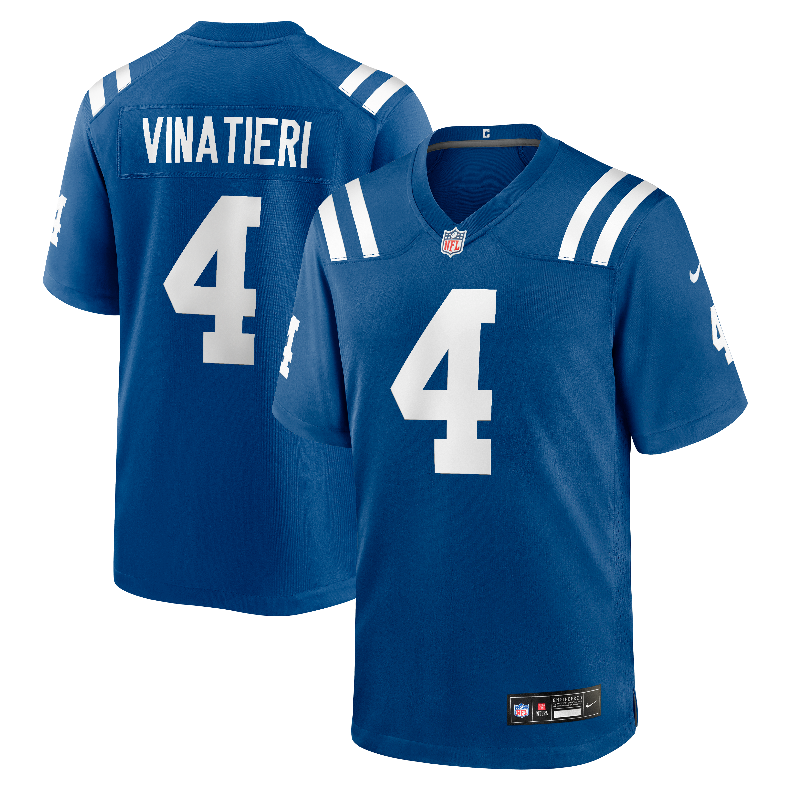 Men's Indianapolis Colts Adam Vinatieri Nike Royal Team Retired Game Jersey