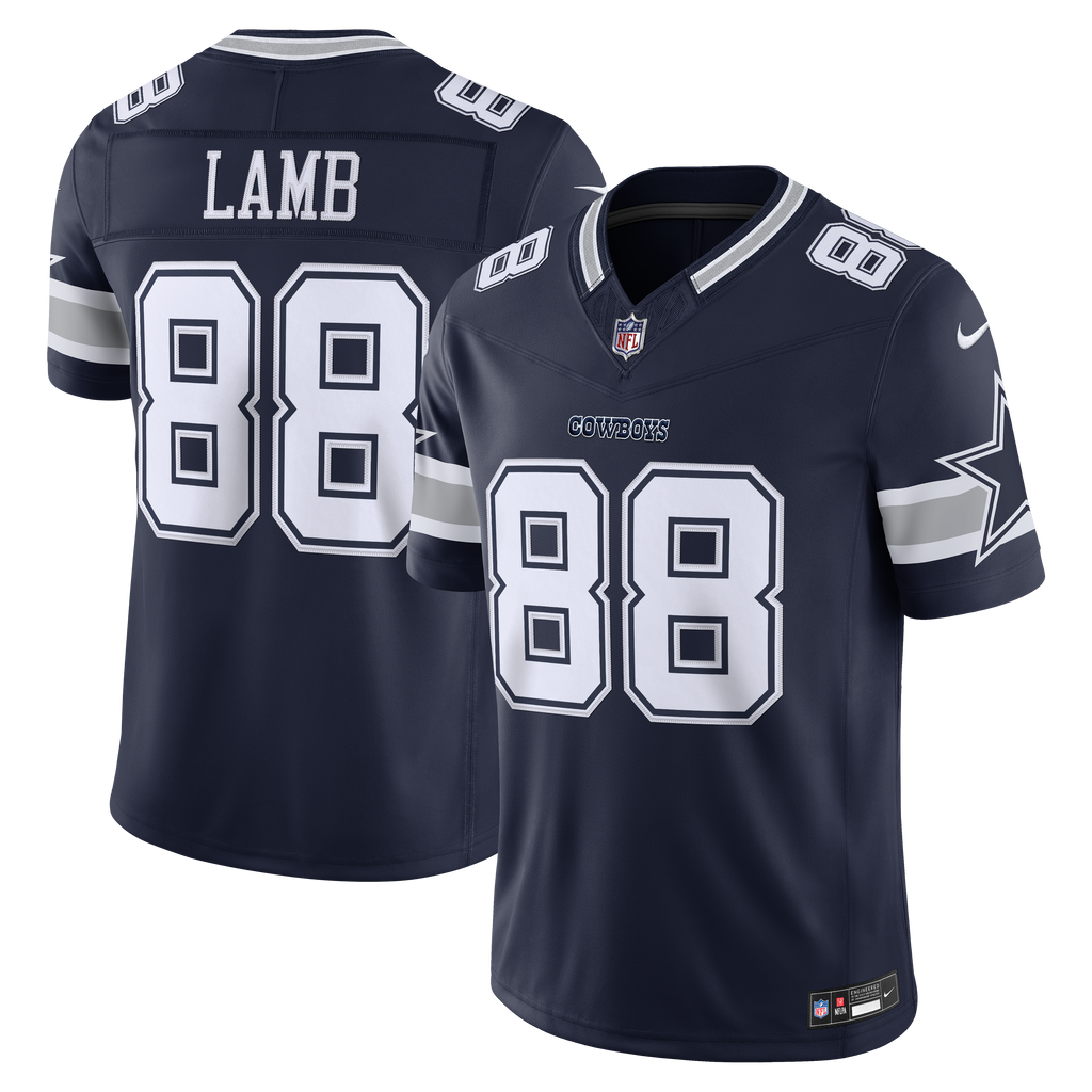 Men's Dallas Cowboys Ceedee Lamb Nike Navy Team Vapor Fuse Stitched Limited Jersey