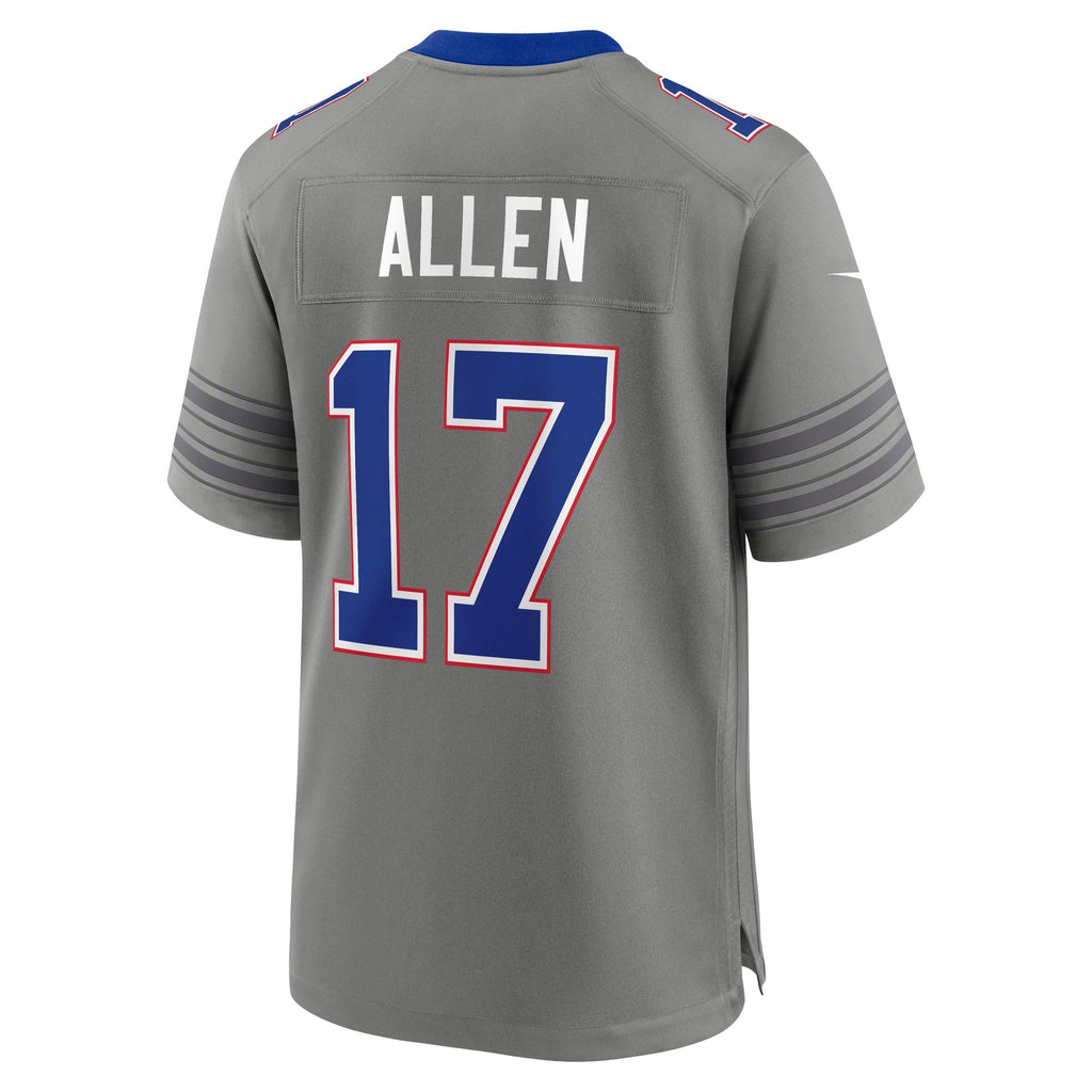 Men's Buffalo Bills Josh Allen Nike Gray Nickel City Game Jersey