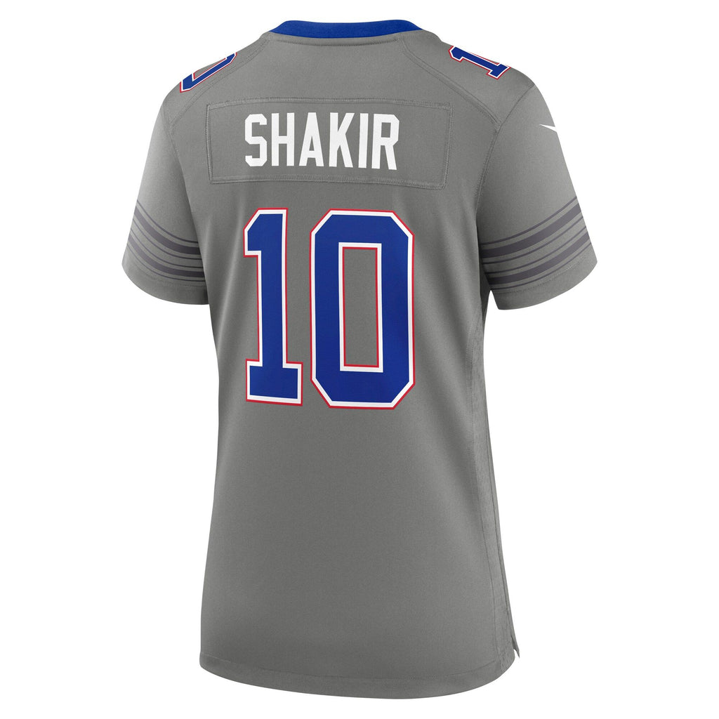 Women's Buffalo Bills Khalil Shakir Nike Gray Nickel City Game Jersey