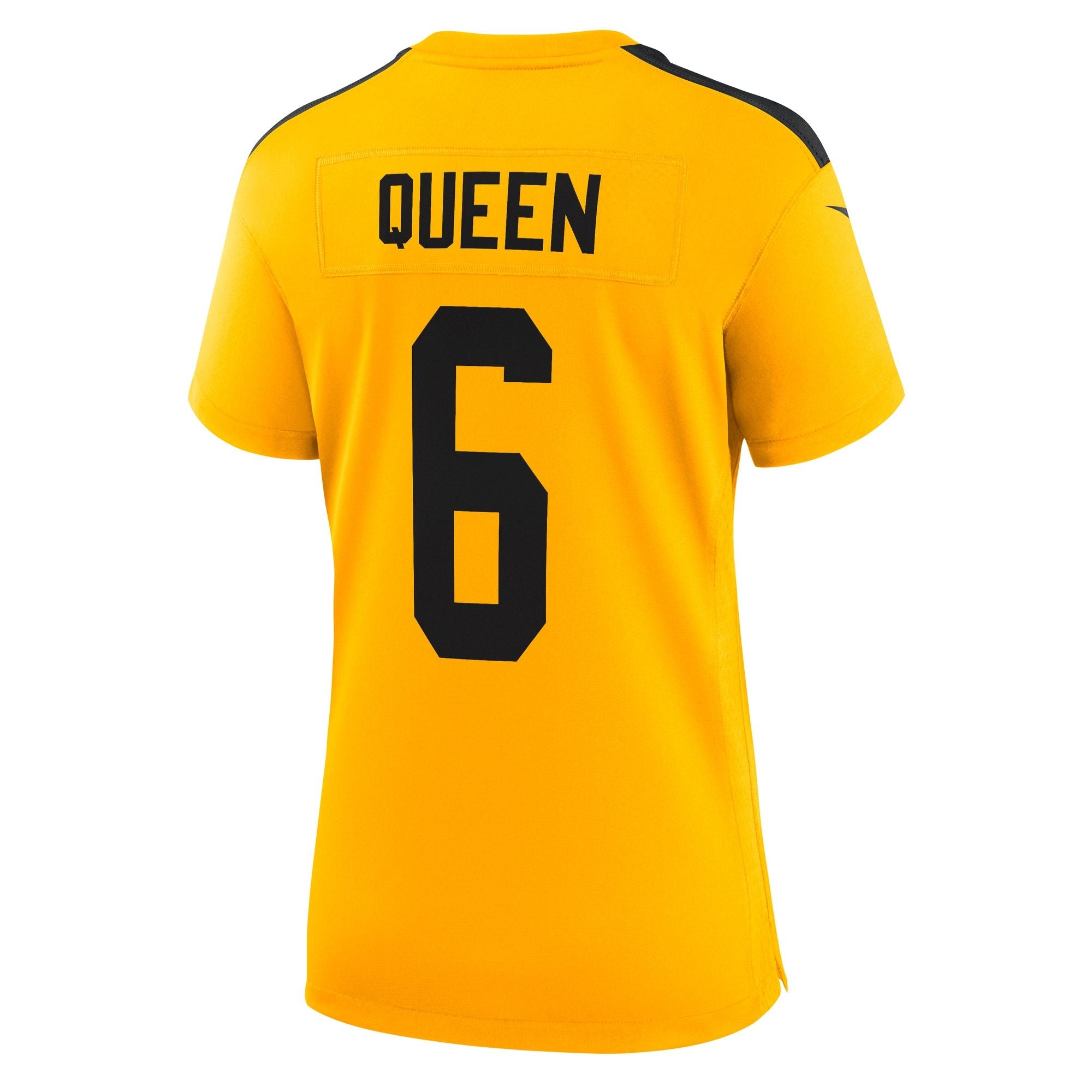 Women's Pittsburgh Steelers Patrick Queen Nike Gold Alternate 1933 Throwback Game Jersey
