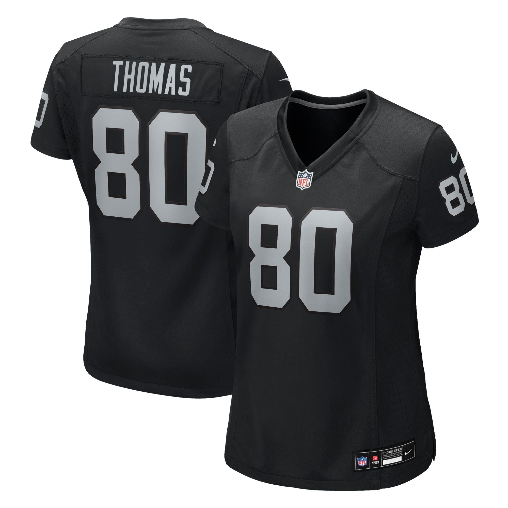 Women's Las Vegas Raiders Ian Thomas Nike Black Team Game Jersey
