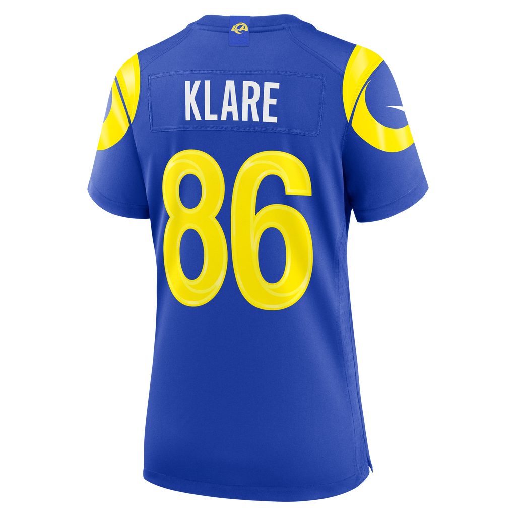 Women's Los Angeles Rams Max Klare Nike Royal Team Game Jersey