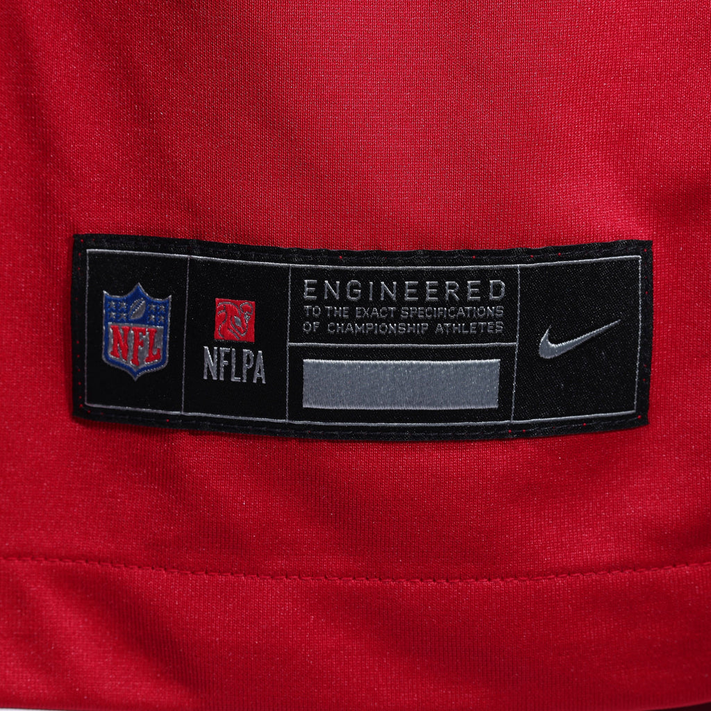 Men's San Francisco 49Ers Fred Warner Nike Scarlet 80Th Anniversary Game Jersey