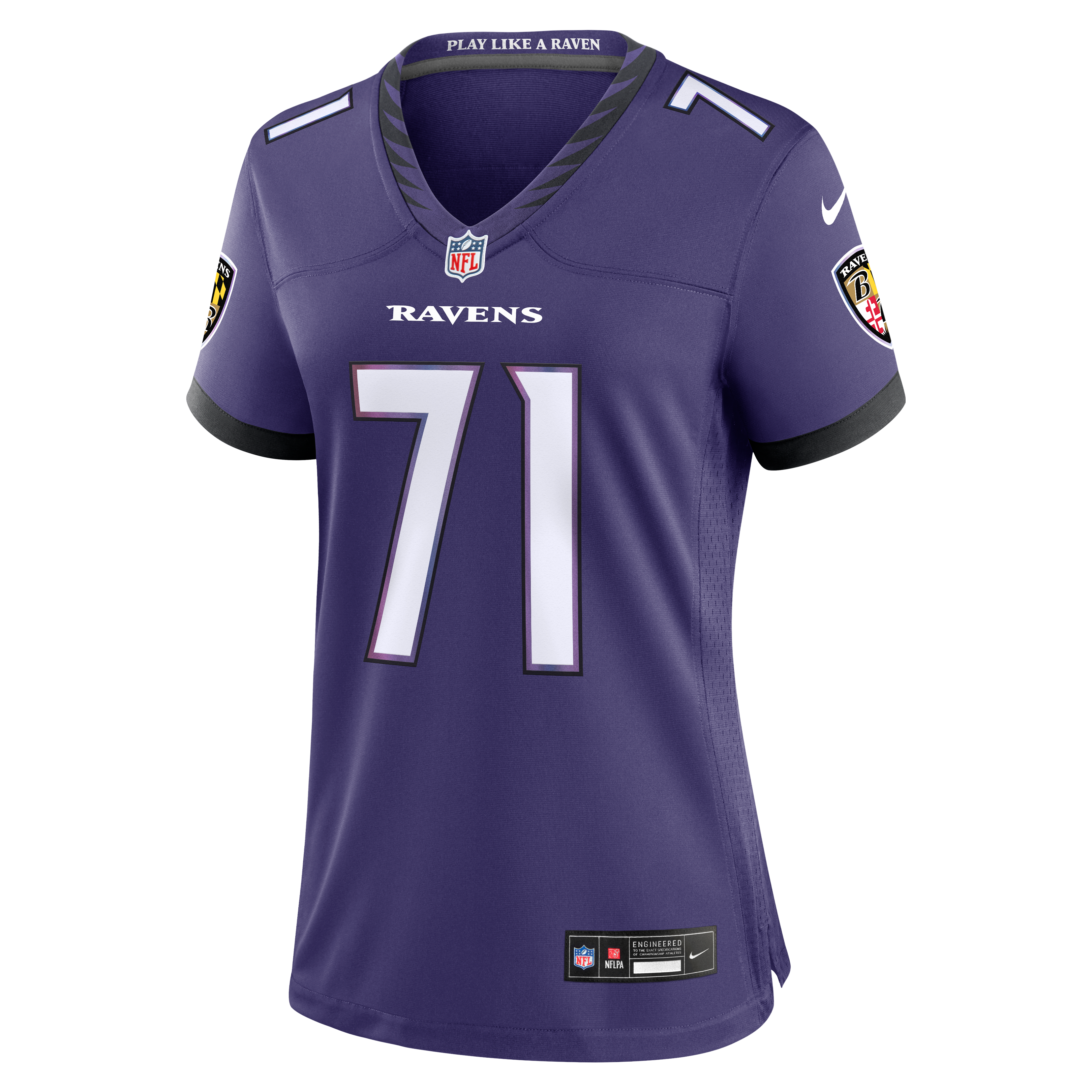 Women's Baltimore Ravens Olaivavega Ioane Nike Purple Team Game Jersey