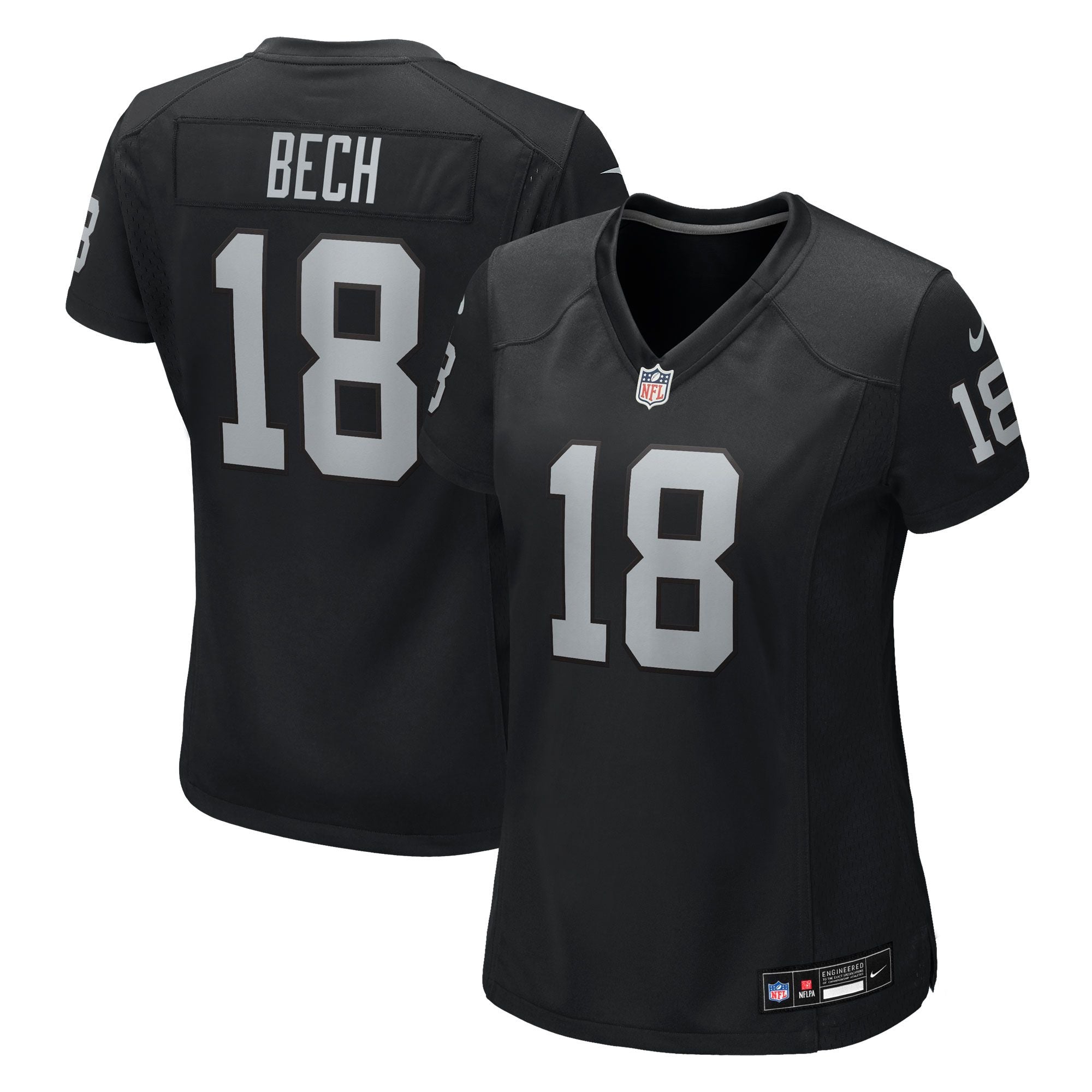 Women's Las Vegas Raiders Jack Bech Nike Black Team Game Jersey