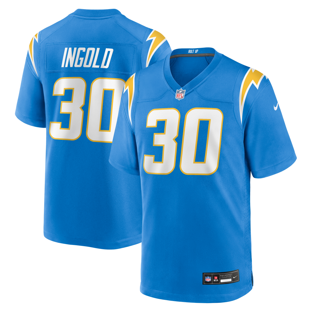 Men's Los Angeles Chargers Alec Ingold Nike Powder Blue Team Game Jersey