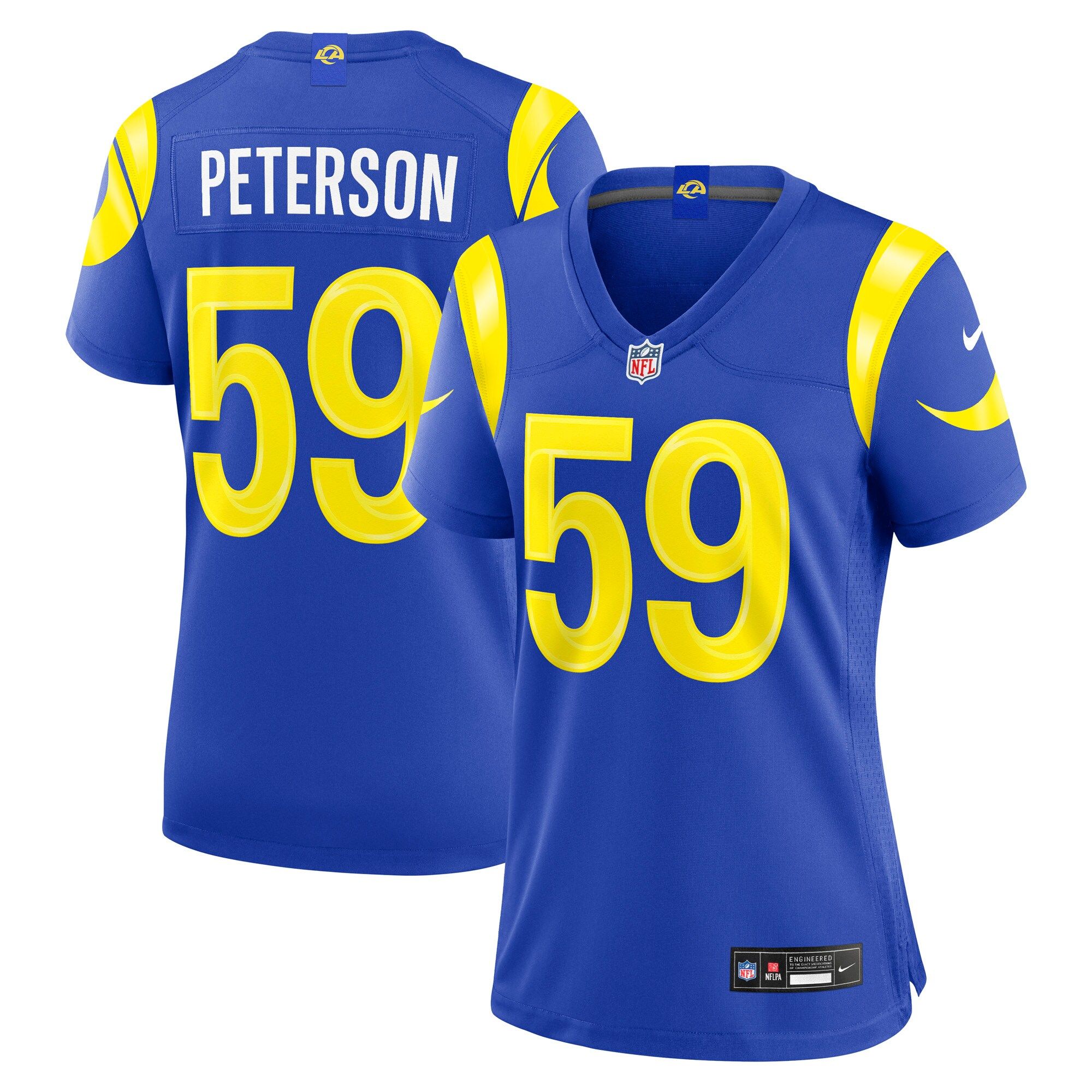 Women's Los Angeles Rams Darryl Peterson Nike Royal Team Game Jersey