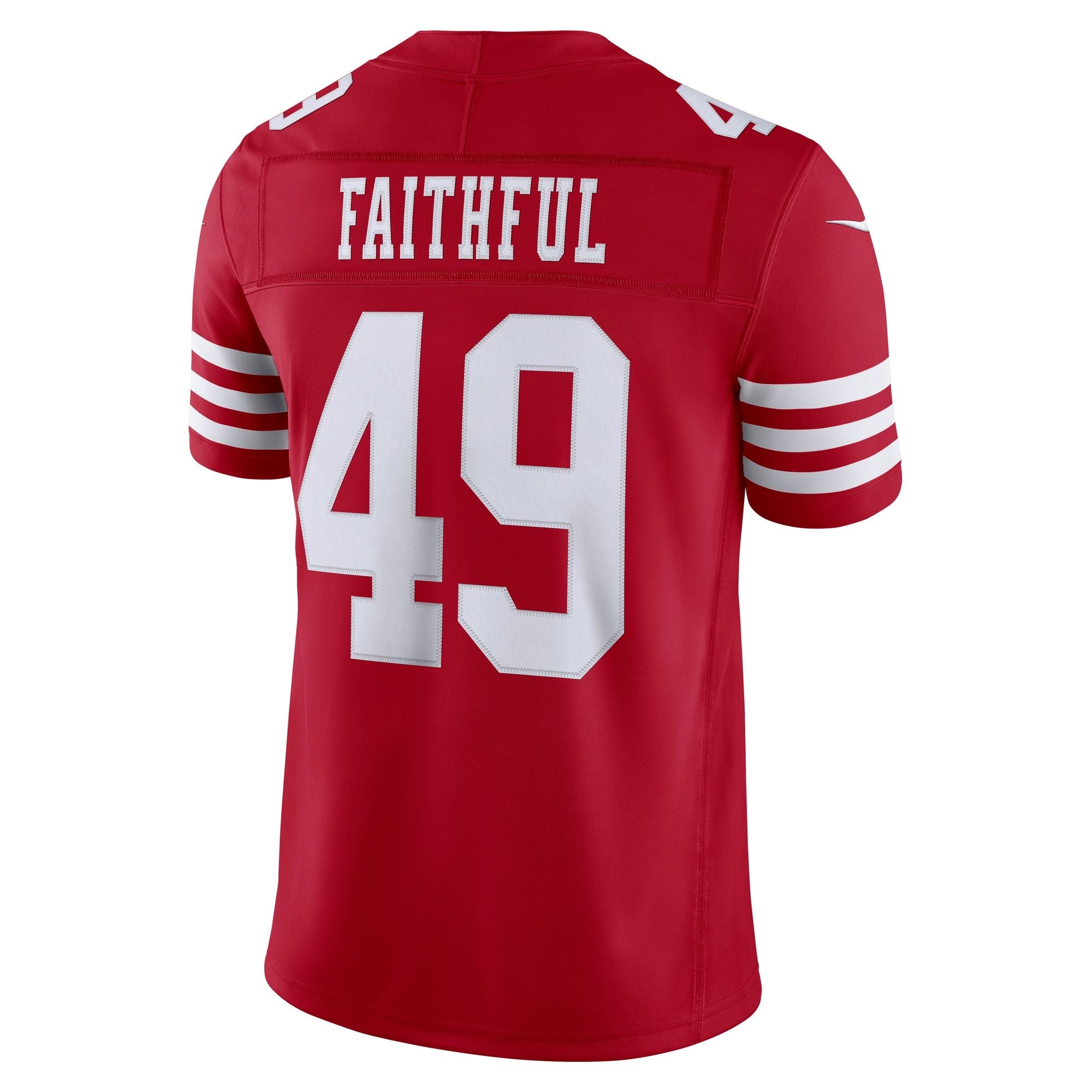 Men's San Francisco 49Ers The Faithful Nike Scarlet Team Vapor Fuse Stitched Limited Jersey