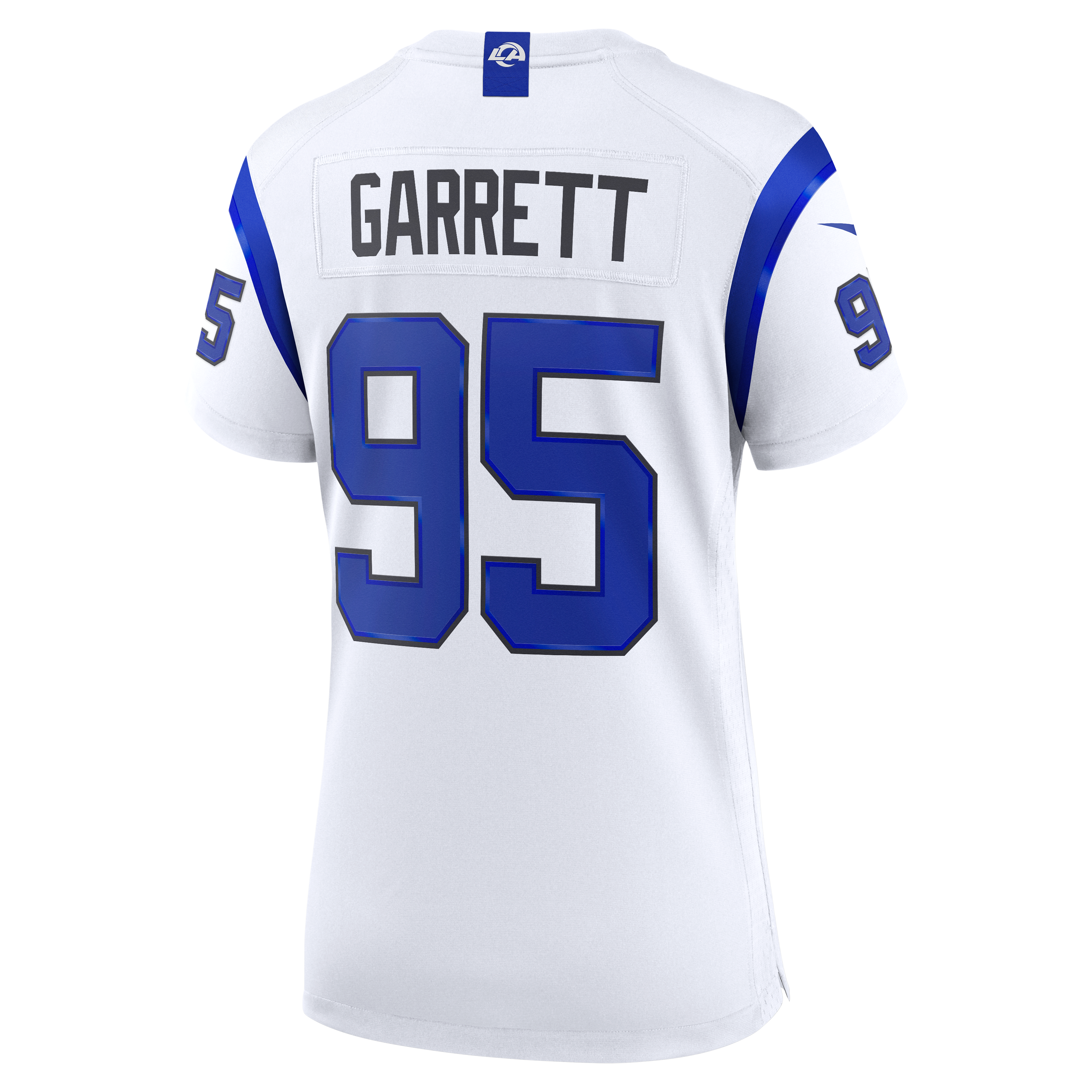 Women's Los Angeles Rams Myles Garrett Nike Fearsome White Game Jersey
