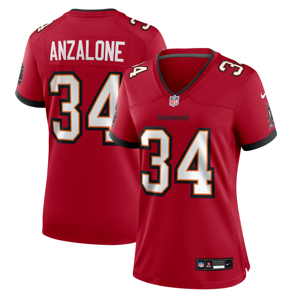 Women's Tampa Bay Buccaneers Alex Anzalone Nike Red Team Game Jersey