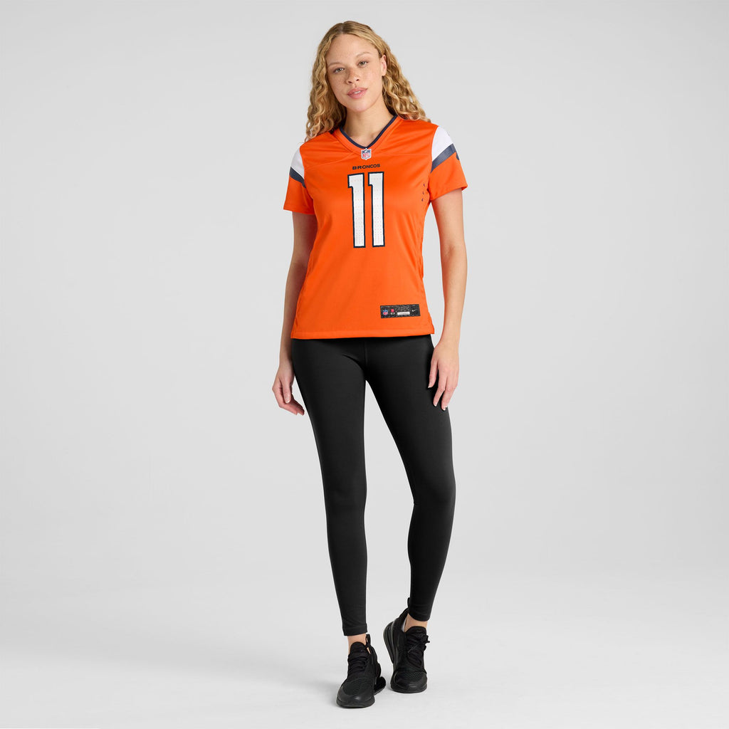 Women's Denver Broncos Troy Franklin Nike Orange Team Game Jersey