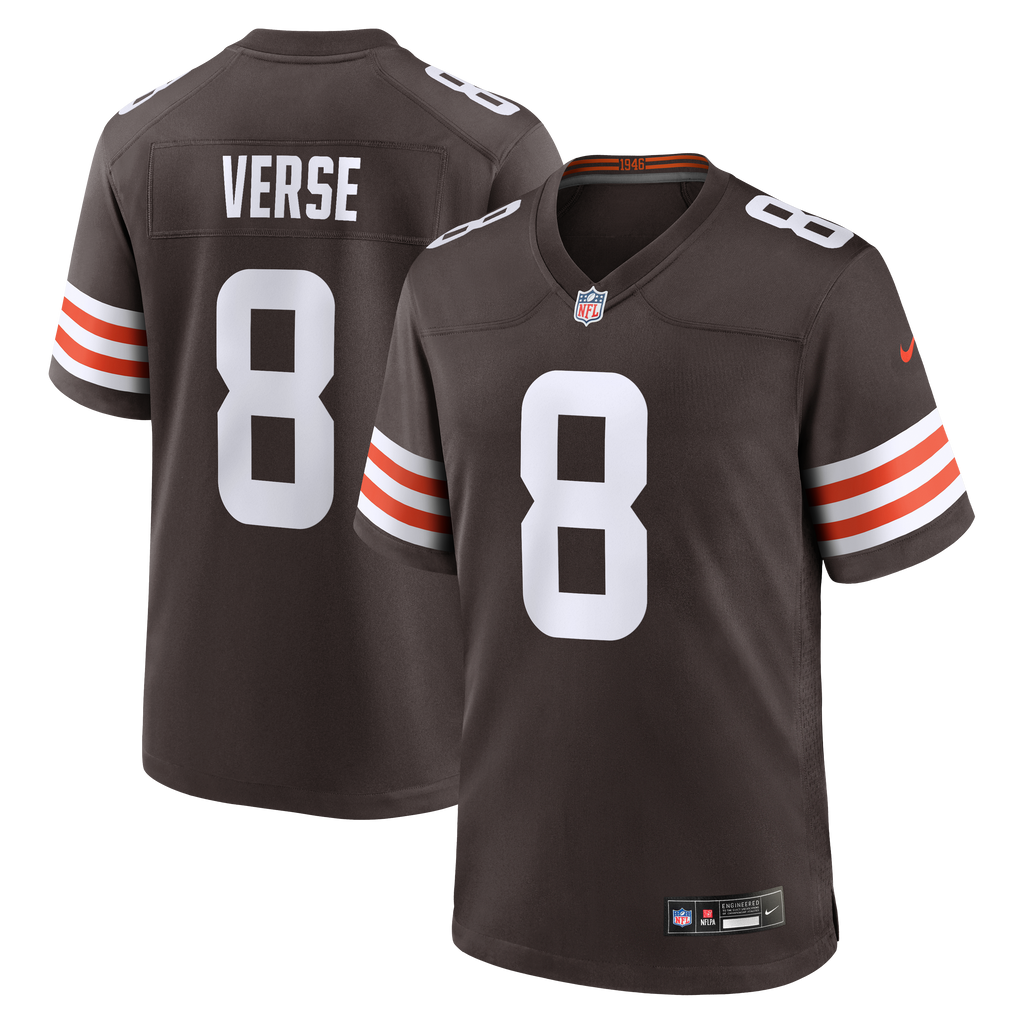 Men's Cleveland Browns Jared Verse Nike Brown Mens Nike Game Jersey