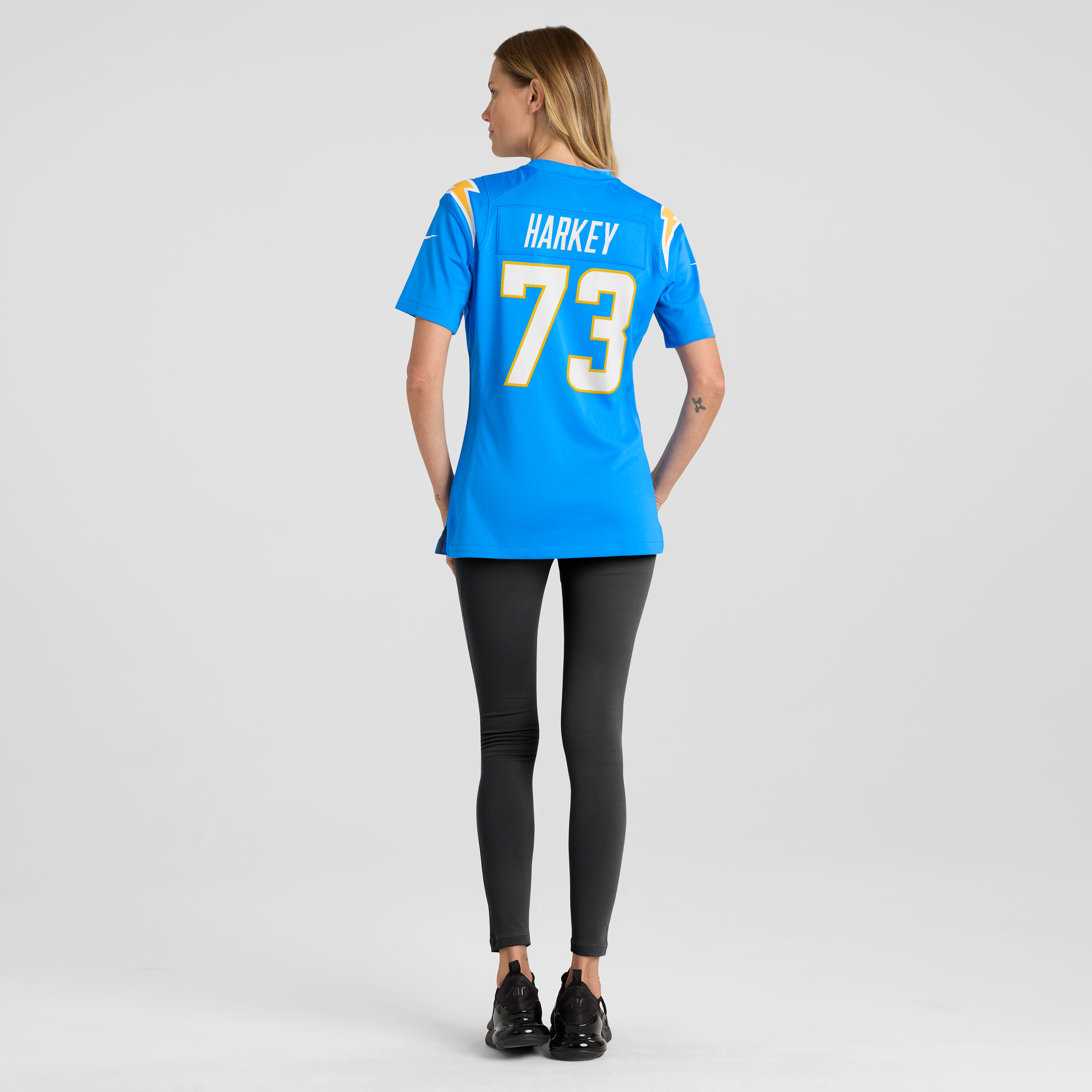 Women's Los Angeles Chargers Alex Harkey Nike Powder Blue Team Game Jersey