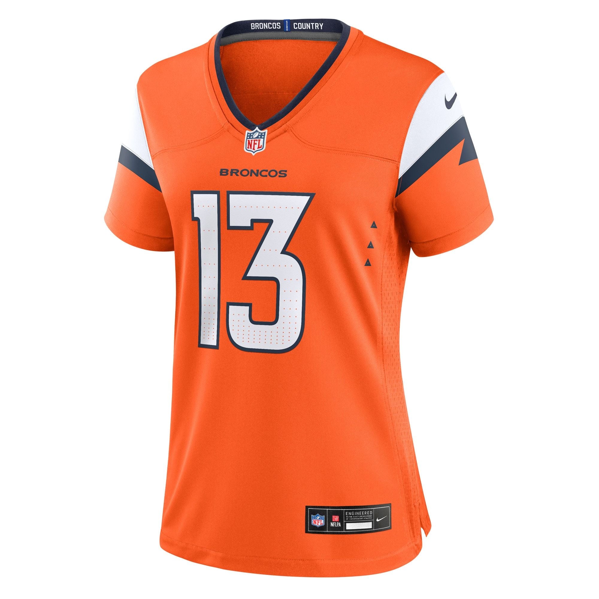 Women's Denver Broncos Pat Bryant Nike Orange Team Game Jersey