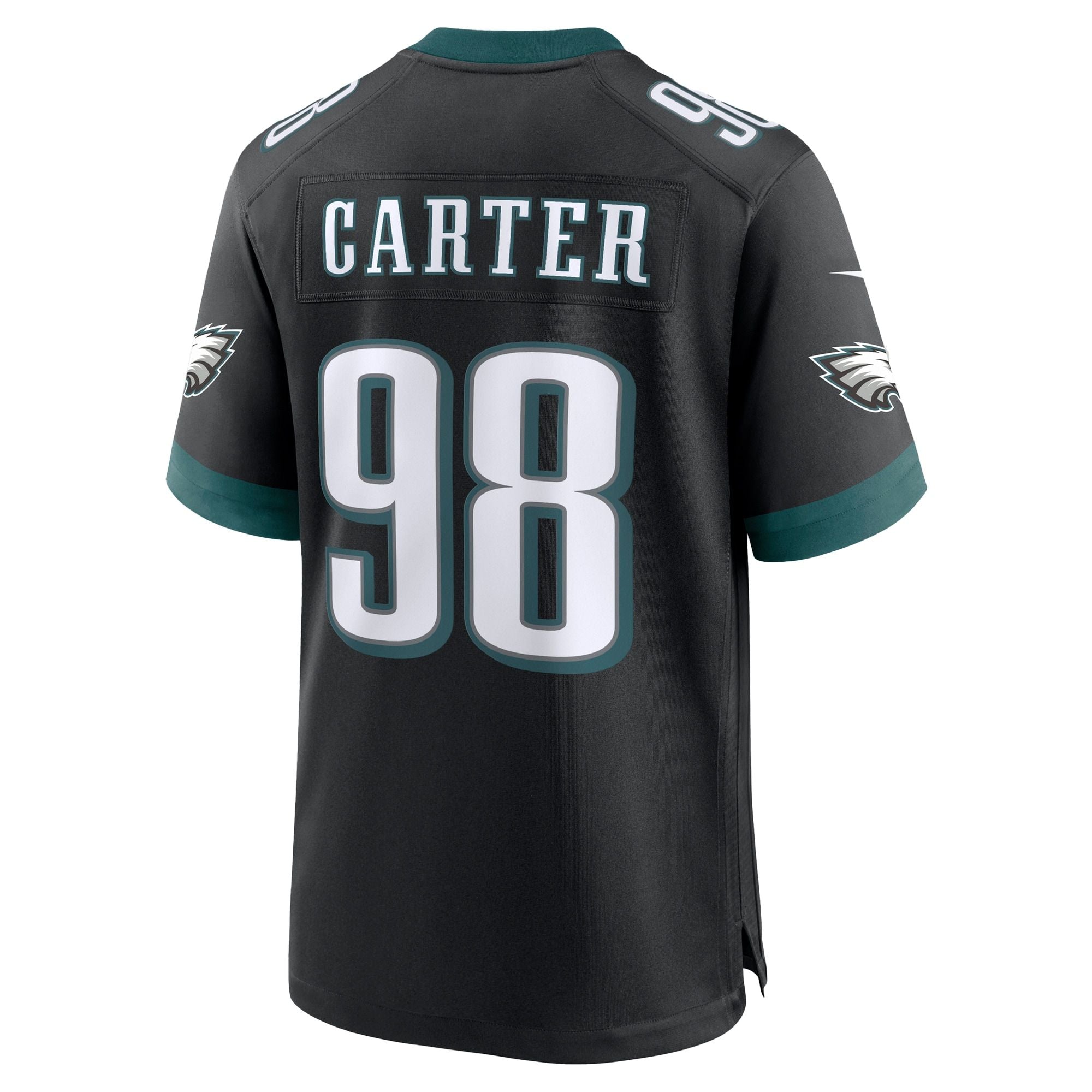 Men's Philadelphia Eagles Jalen Carter Nike Black Alternate Game Player Jersey