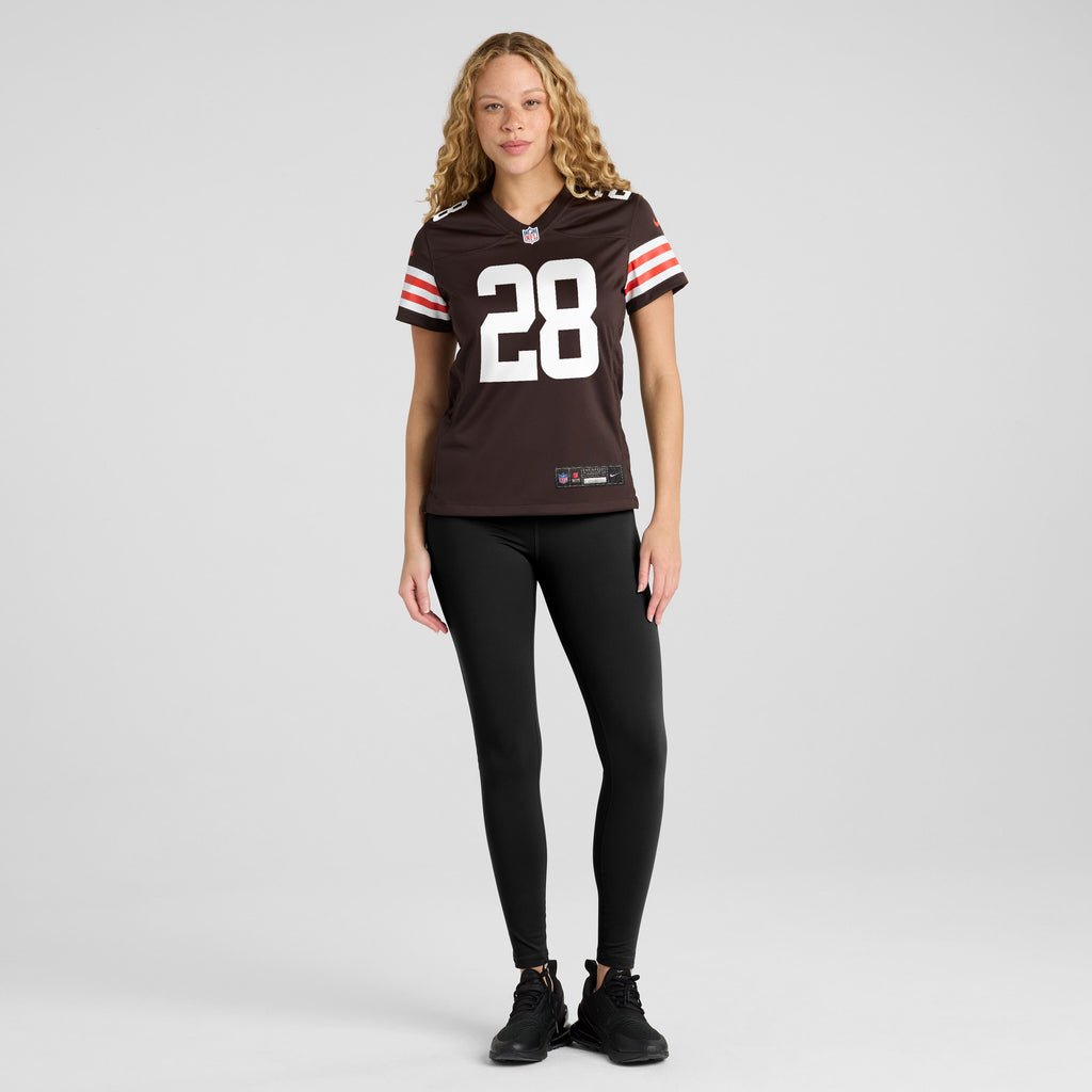 Women's Cleveland Browns Tre Avery Nike Brown Team Game Jersey