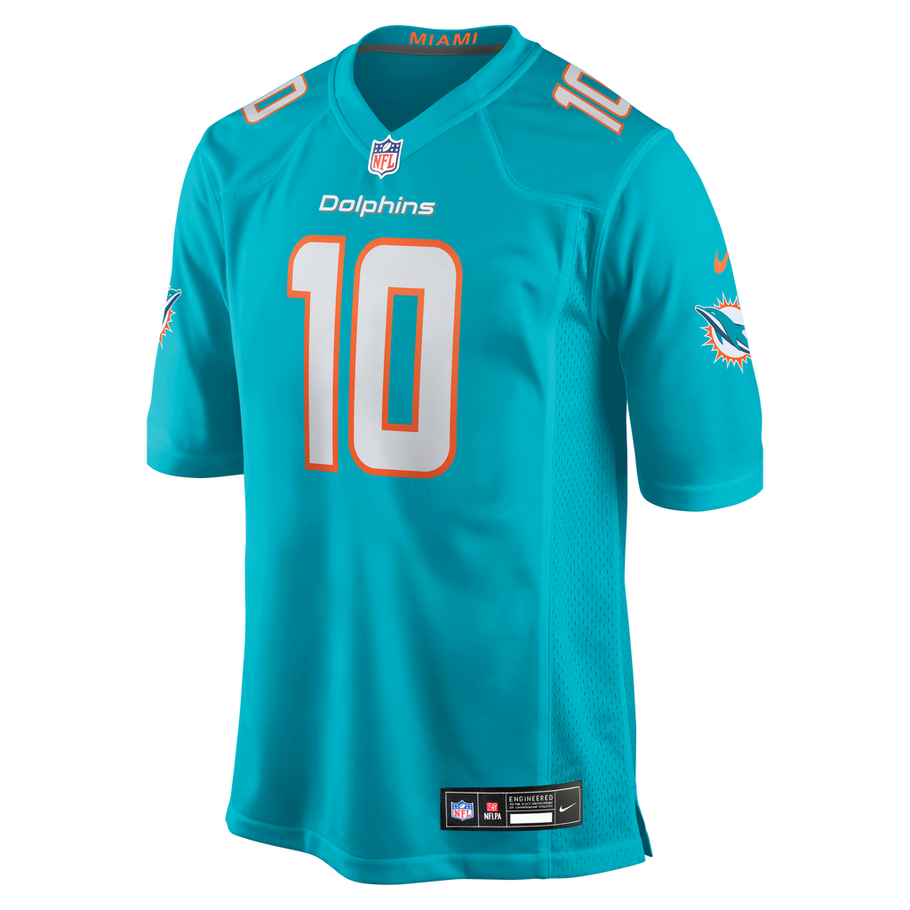 Men's Miami Dolphins Jacob Rodriguez Nike Aqua Game Jersey