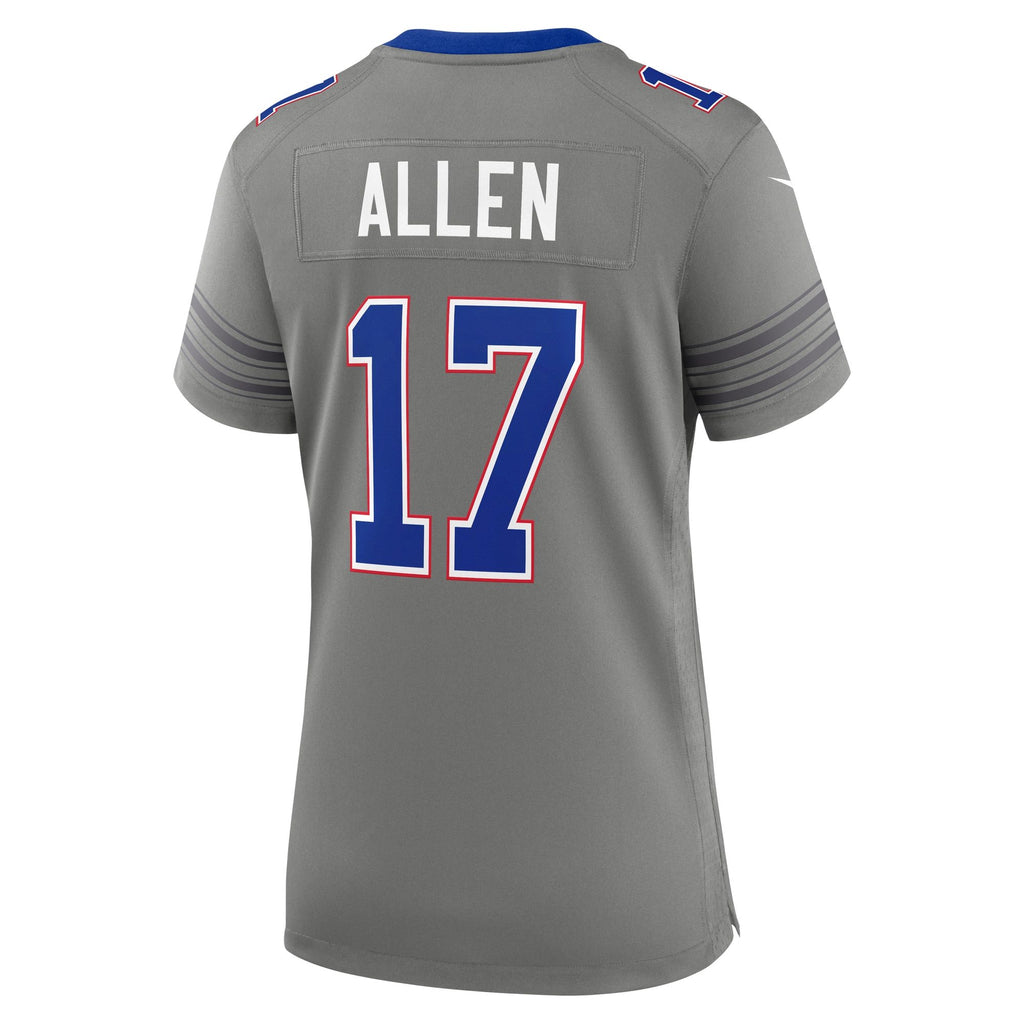Women's Buffalo Bills Josh Allen Nike Gray Nickel City Game Jersey